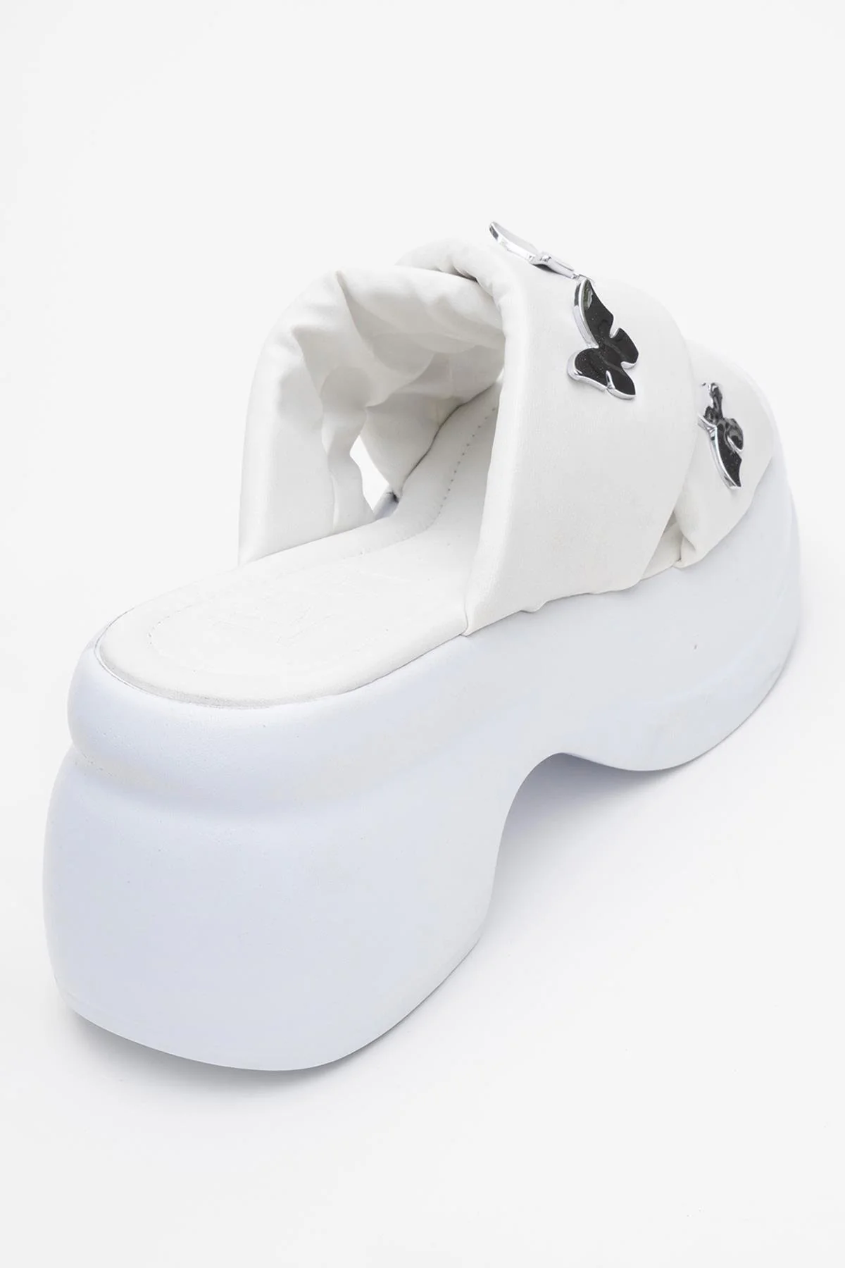 Force White Butterfly‑Buckle Platform Slide (Women) - Image 5