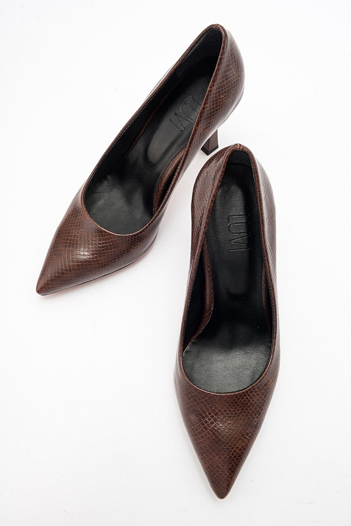 Forest Brown Pointed Toe Pump (Women) - Image 3