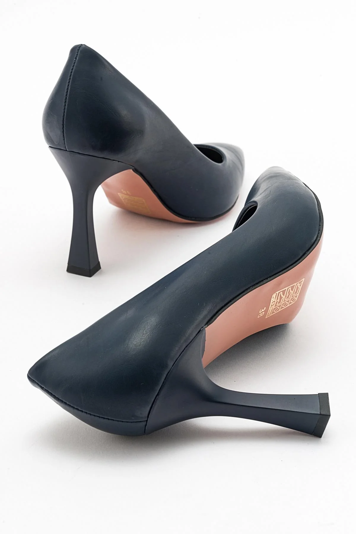 Forest Navy Cilt Pointed Toe Pump (Women) - Image 2