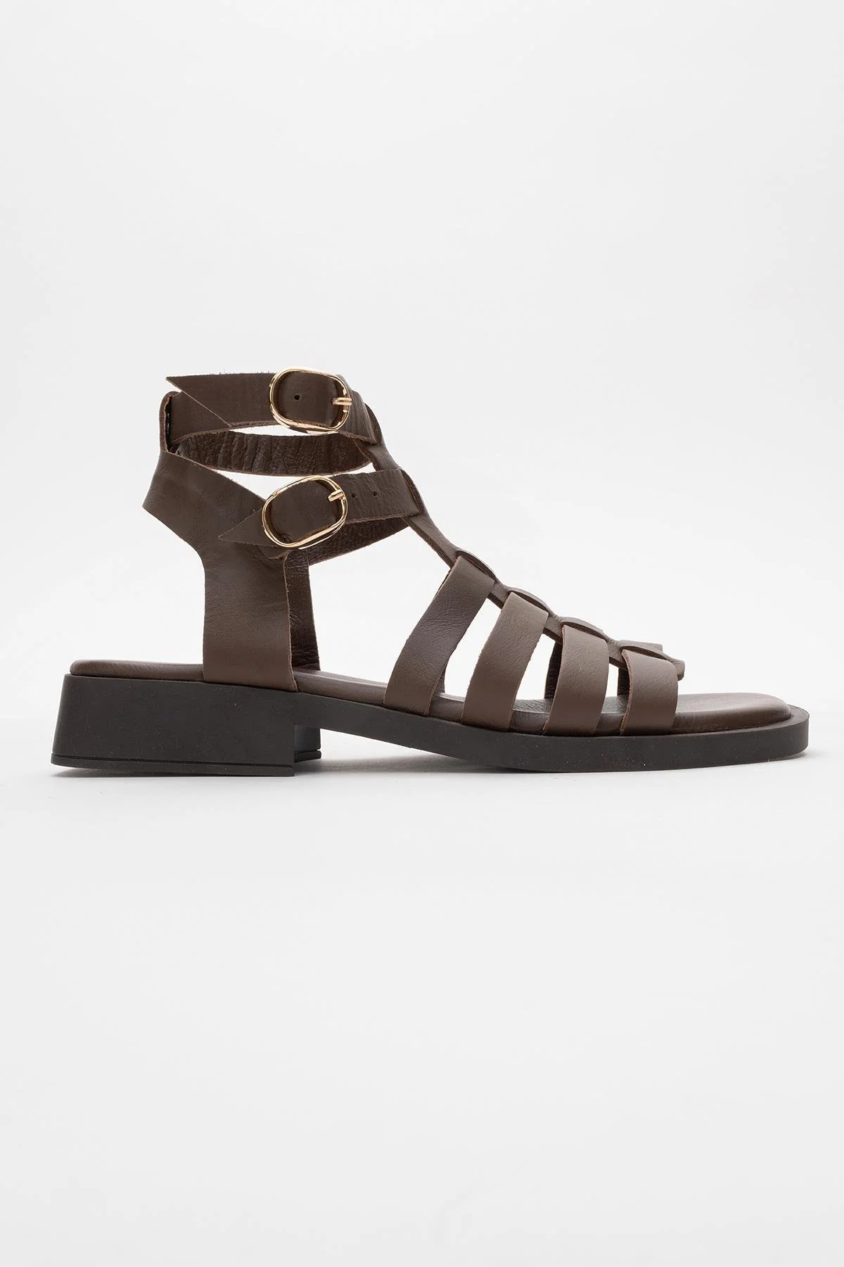 Frade - Brown Leather Sandal (Women) - Image 6