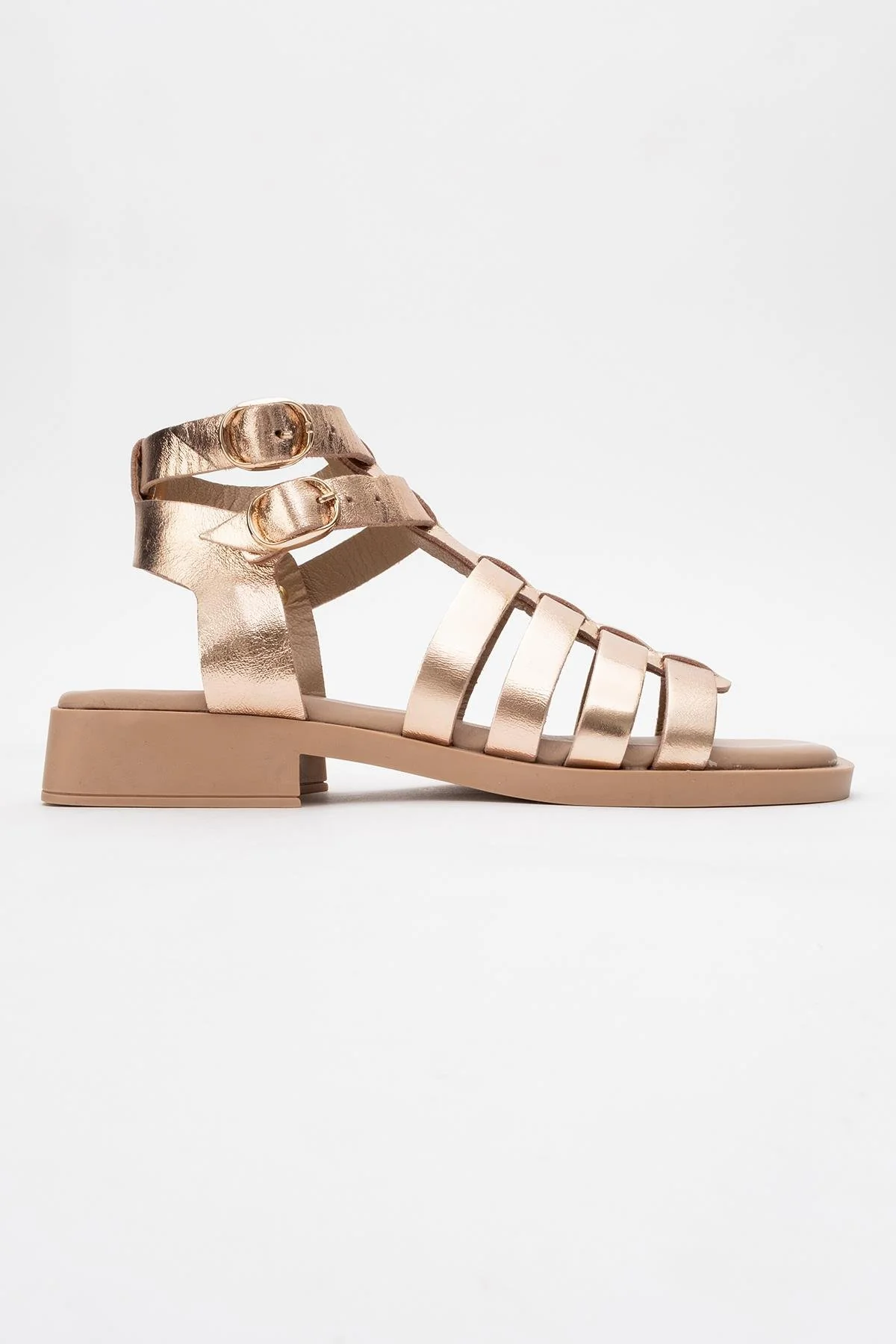 Frade - Gold Leather Sandal (Women) - Image 6