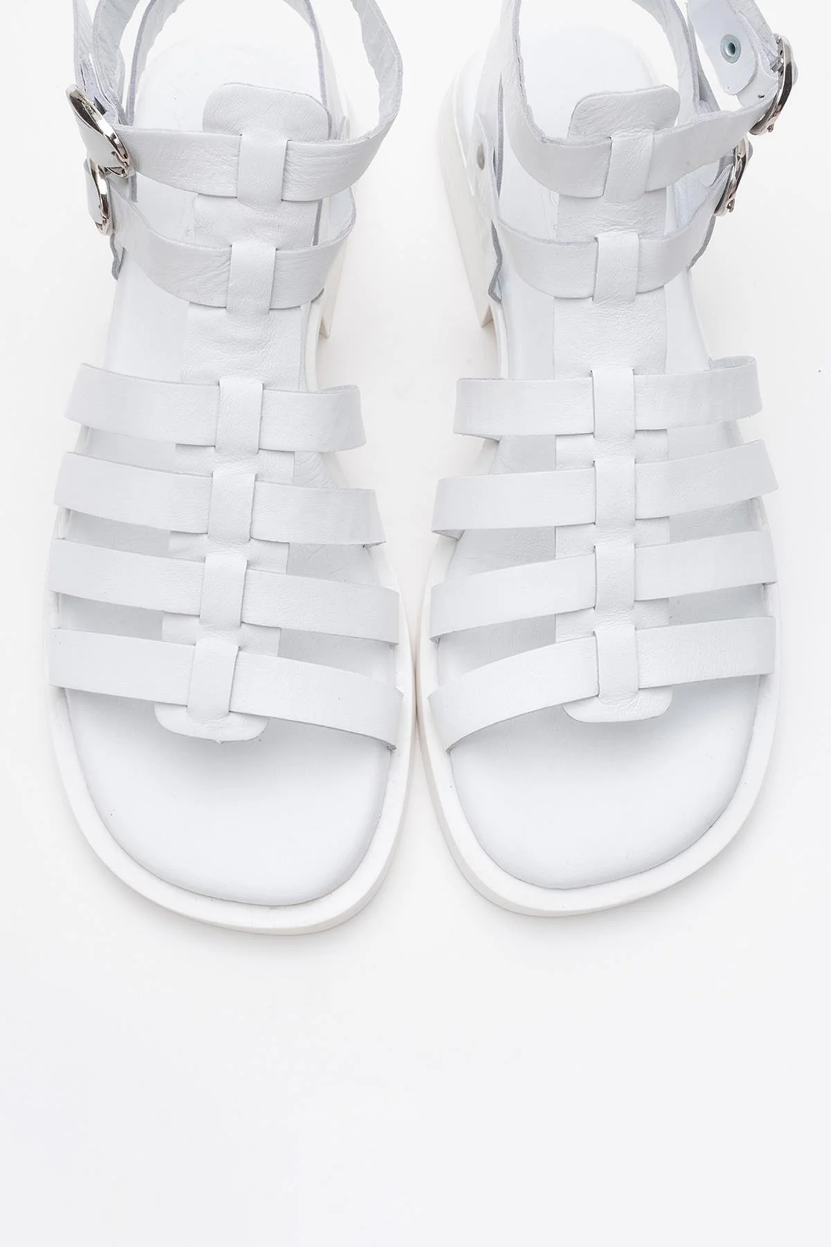 Frade - White Leather Sandal (Women) - Image 2