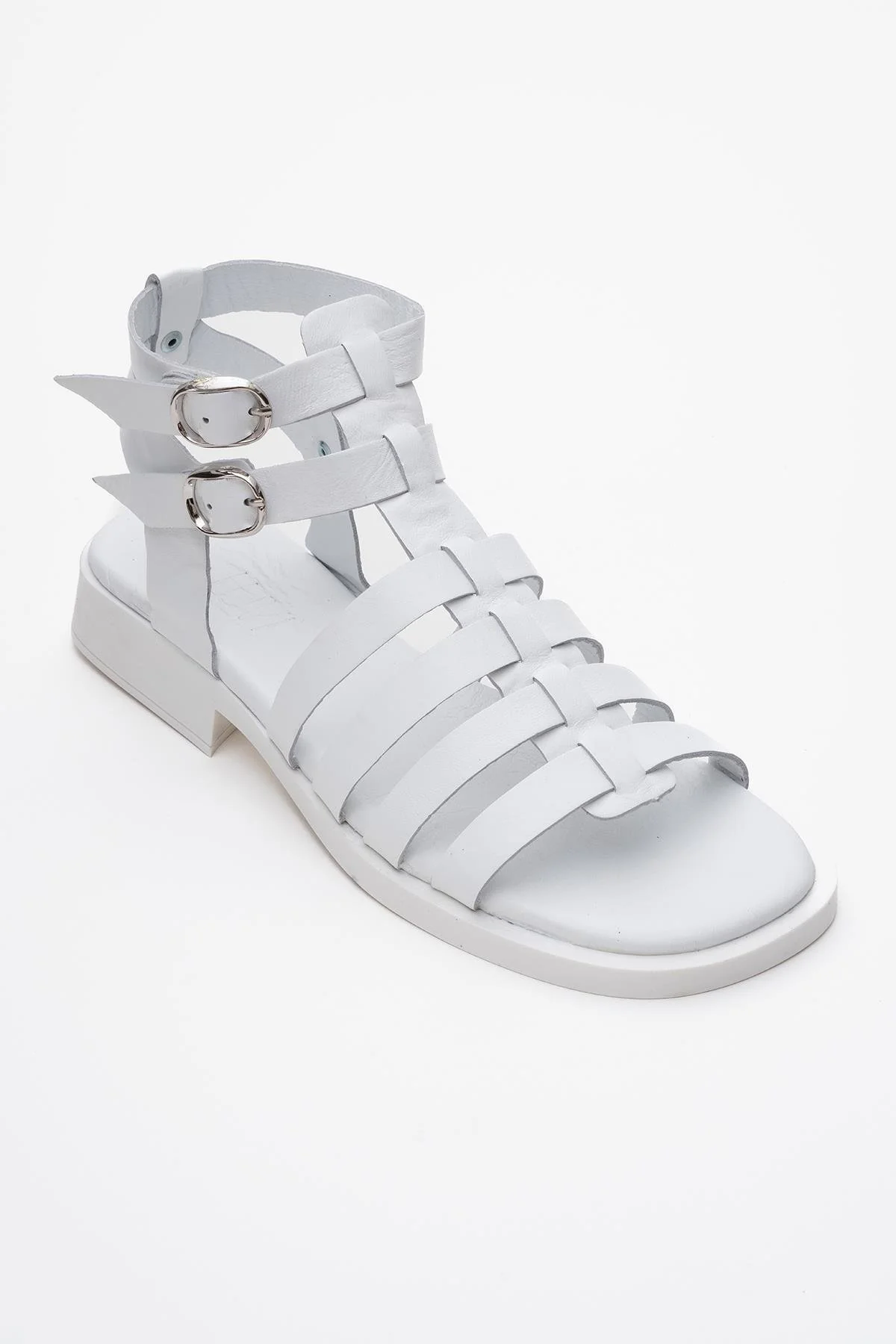 Frade - White Leather Sandal (Women) - Image 3