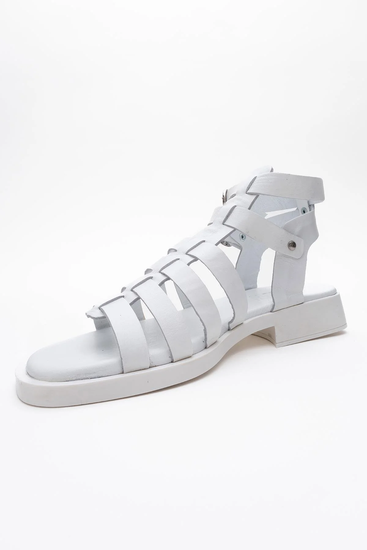 Frade - White Leather Sandal (Women) - Image 4