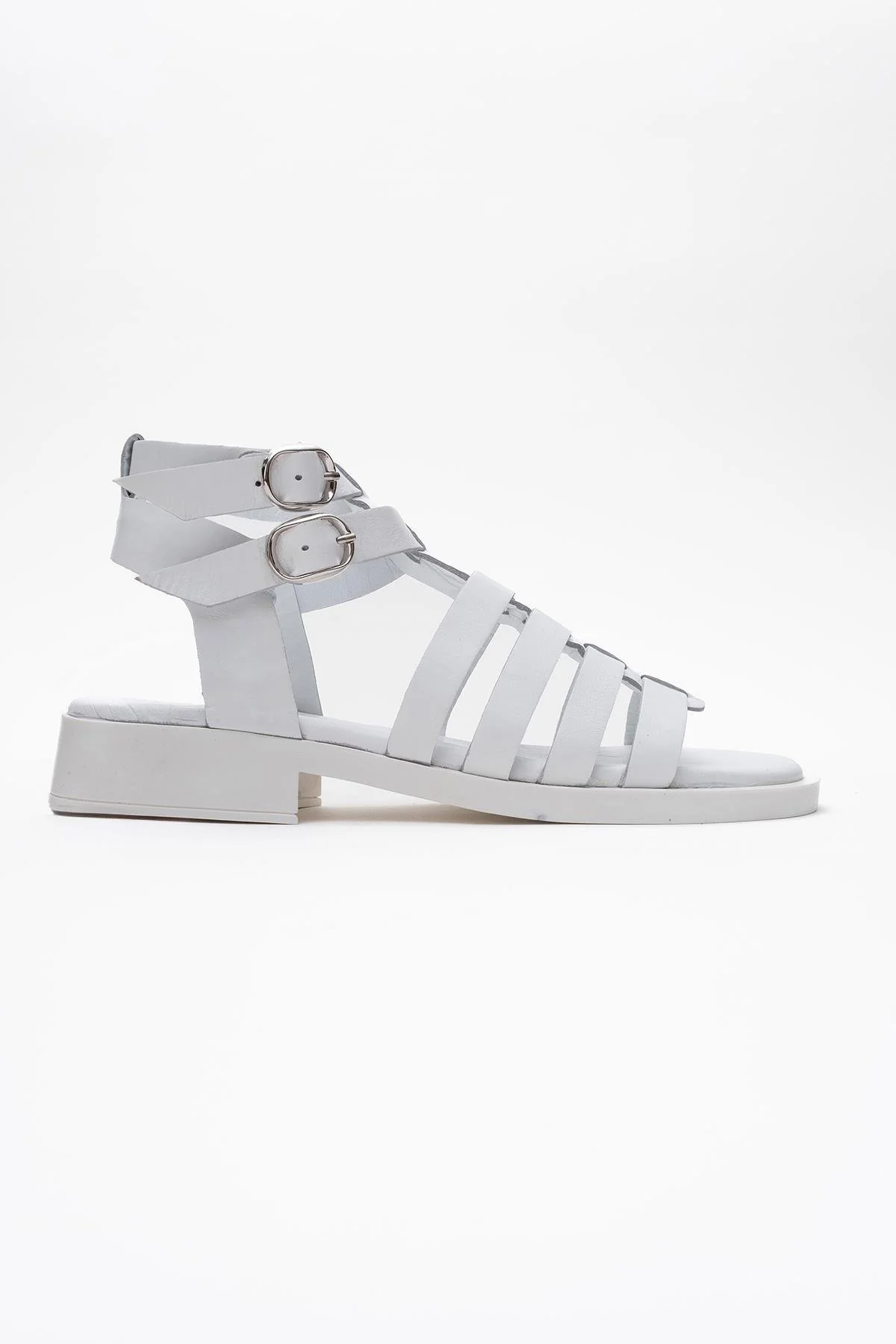 Frade - White Leather Sandal (Women) - Image 6