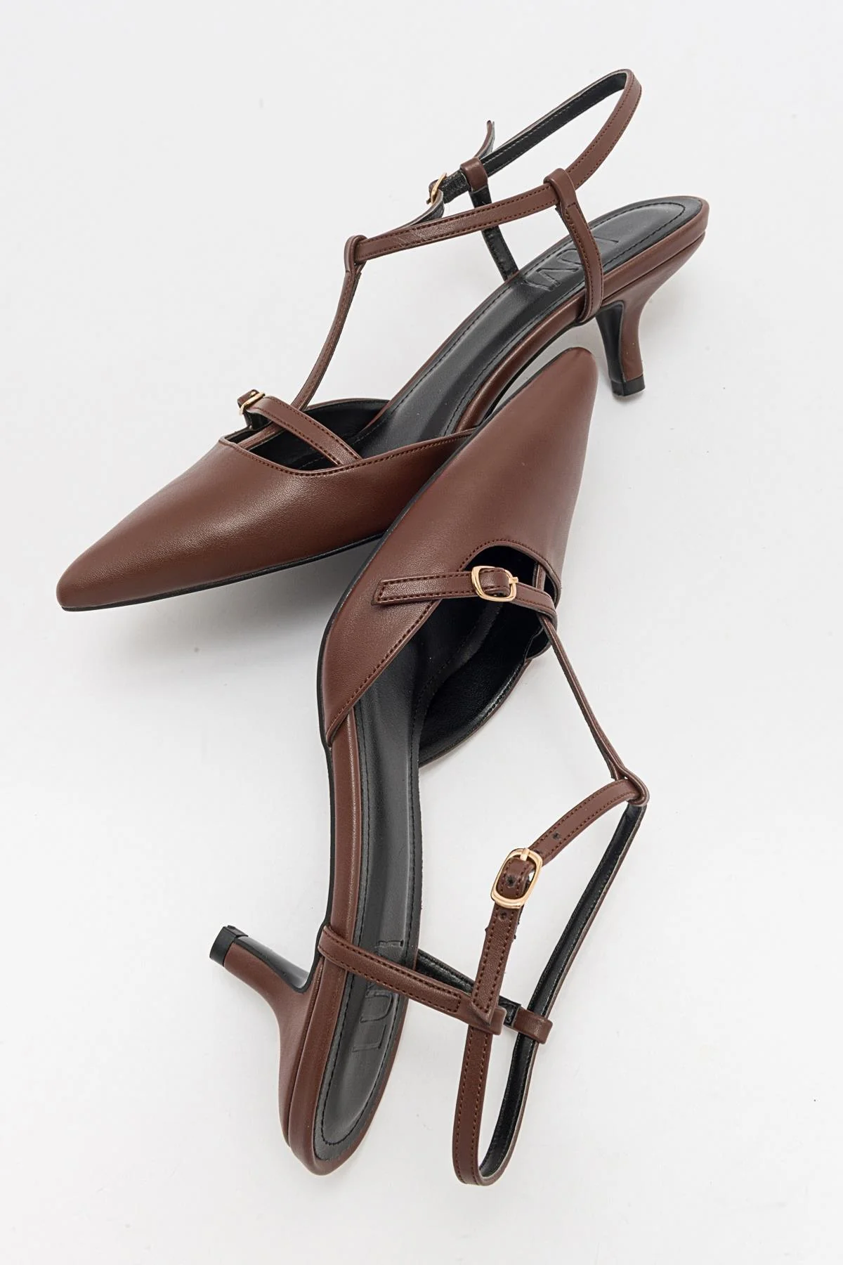 Frans - Cognac Pointed Toe Backless Low Heel Shoe (Women) - Image 3