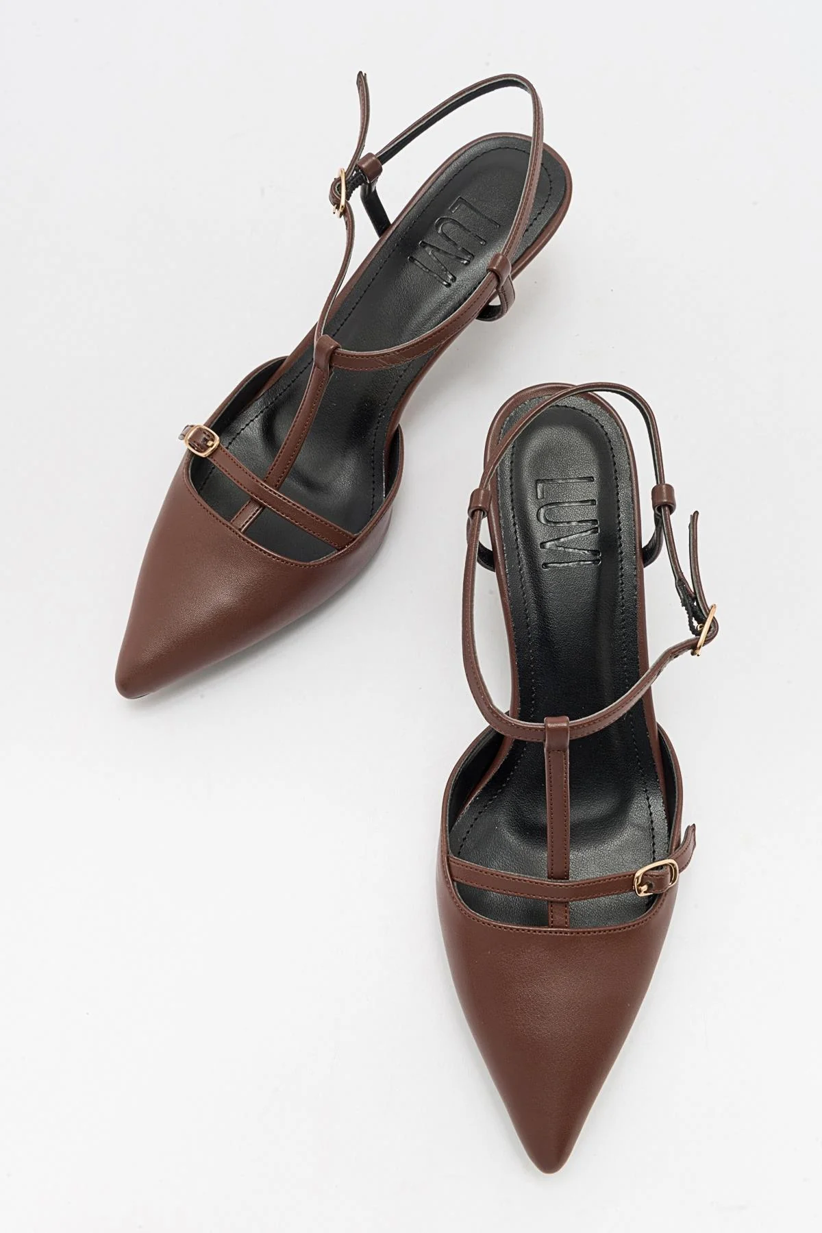 Frans - Cognac Pointed Toe Backless Low Heel Shoe (Women) - Image 5