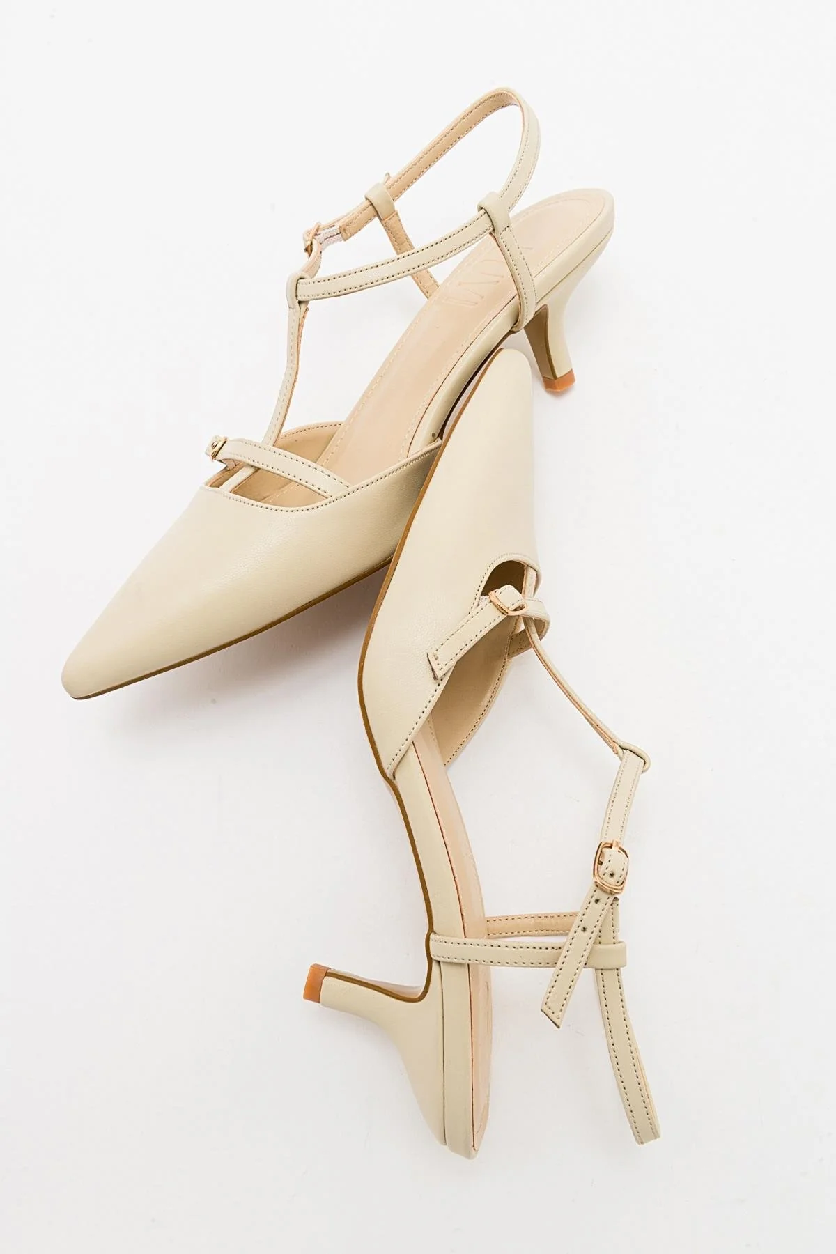 Frans - Off-White Pointed Toe Backless Low Heel Shoe (Women) - Image 5