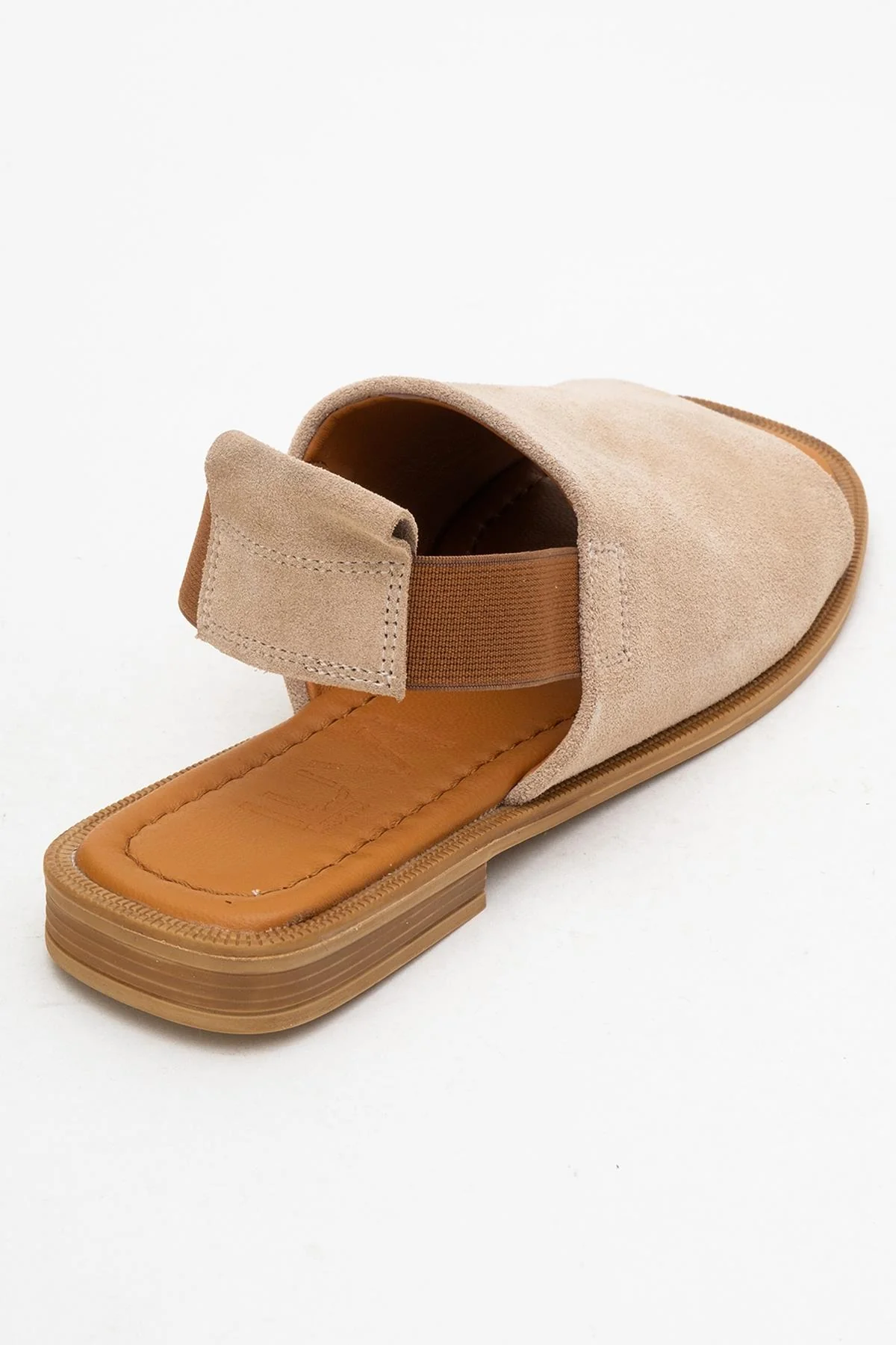 Fuela - Beige Suede Leather Sandals (Women) - Image 5