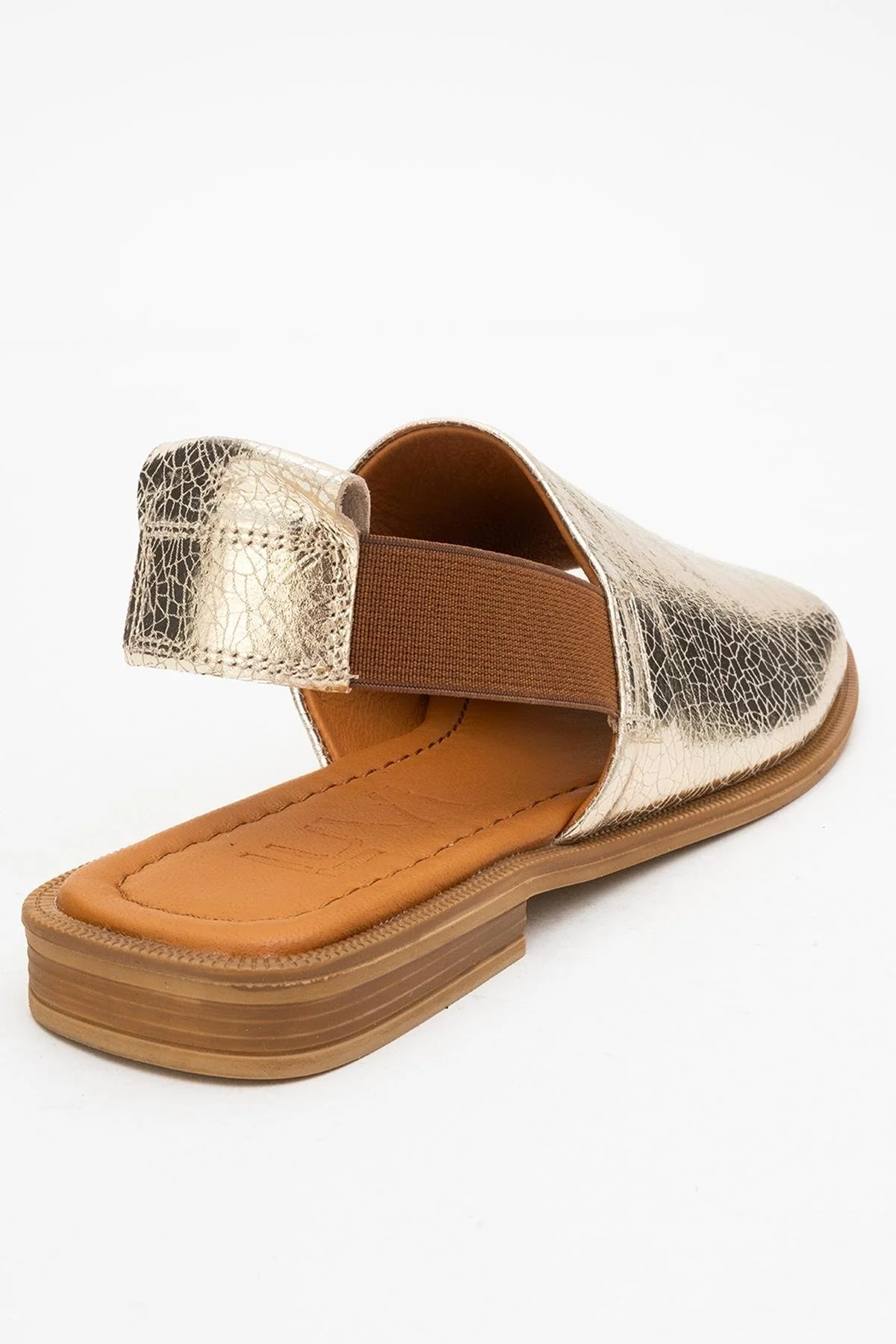 Fuela - Gold Leather Sandals (Women) - Image 5