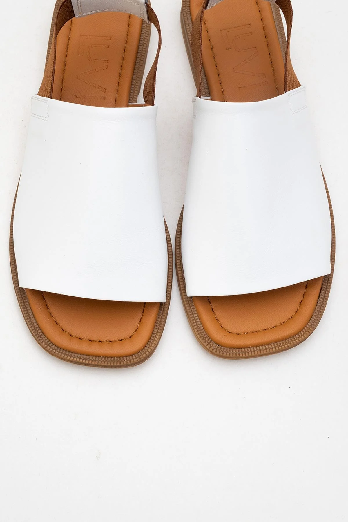 Fuela - White Leather Sandals (Women) - Image 2