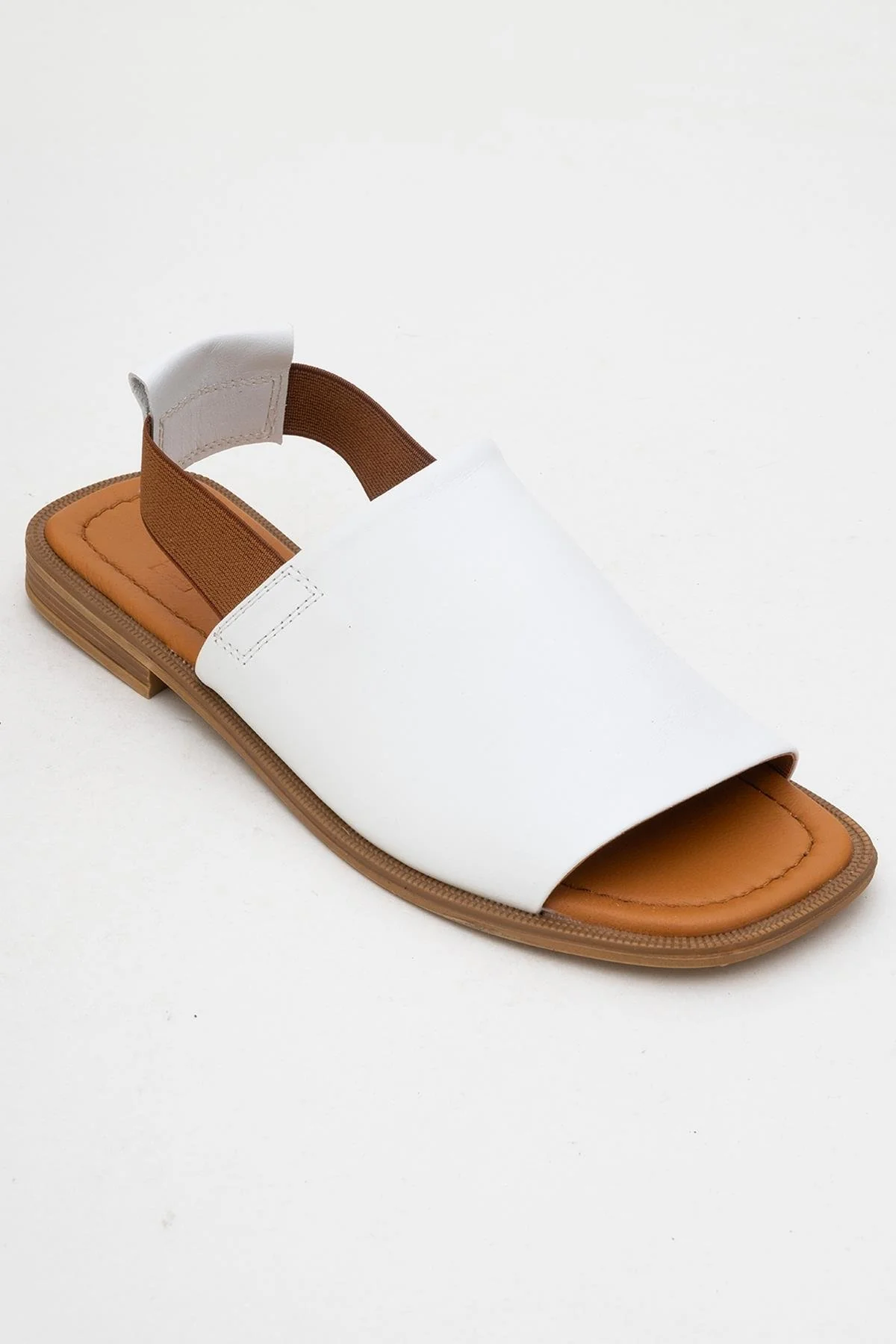 Fuela - White Leather Sandals (Women) - Image 3
