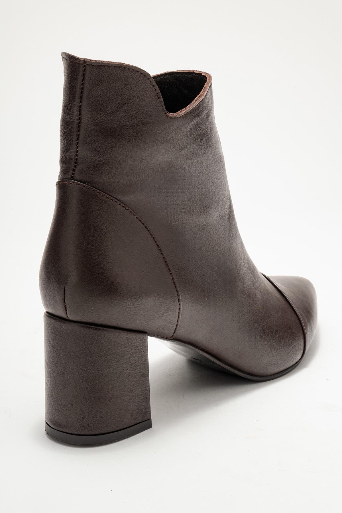 Gael - Brown Genuine Leather Block Heel Boot (Women) - Image 5