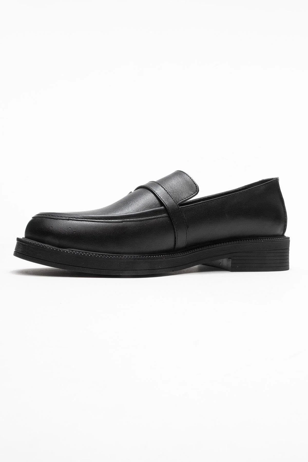 Galea - Black Genuine Leather Buckle Loafer (Women) - Image 4