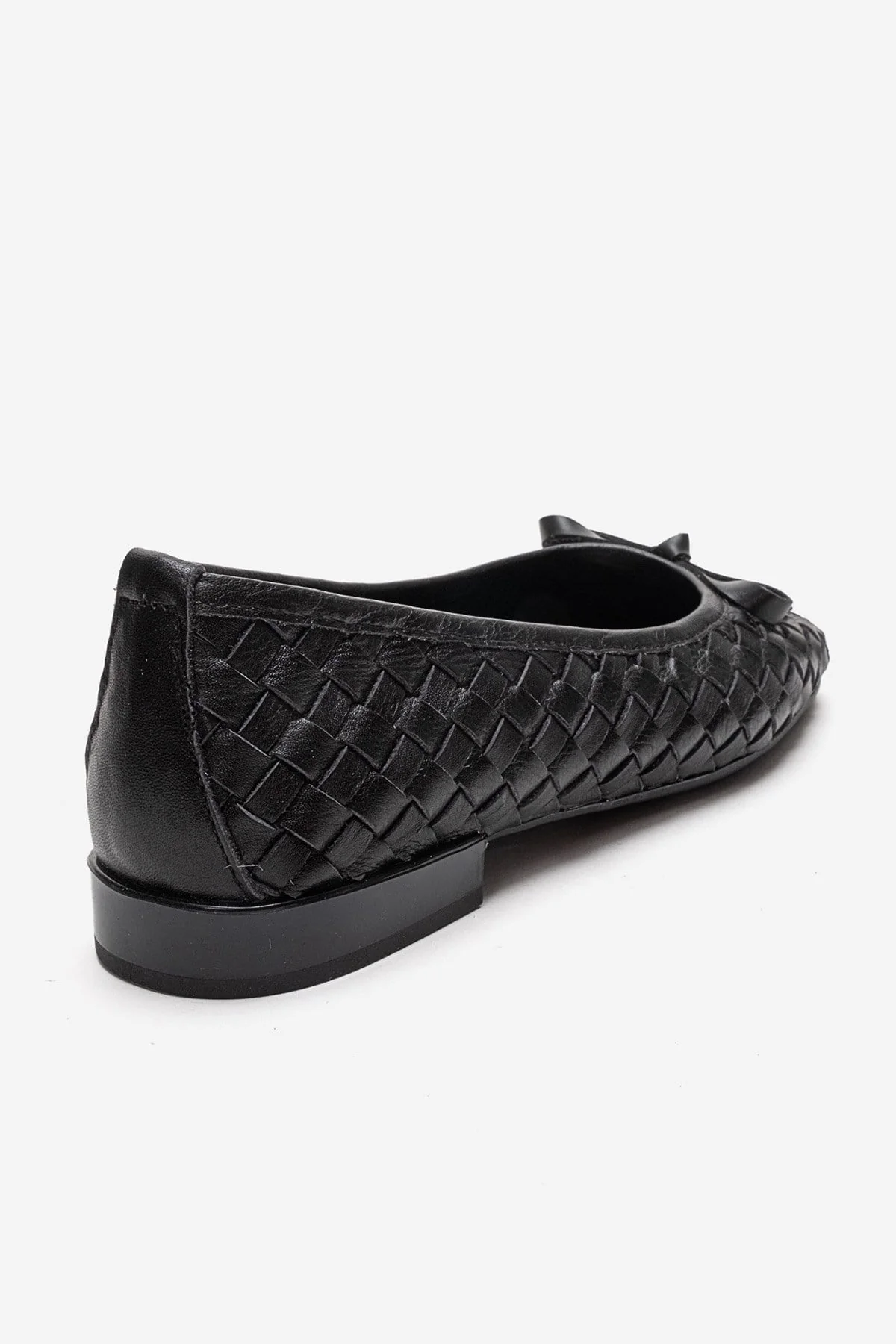 GAREN - Black Genuine Leather Ballet Flat (Women) - Image 5