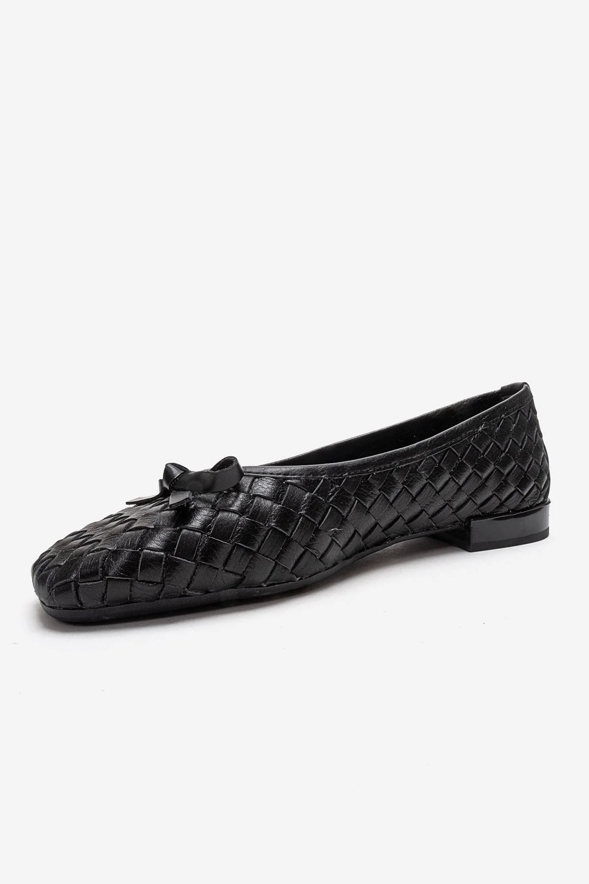 GAREN - Black Genuine Leather Ballet Flat (Women) - Image 6