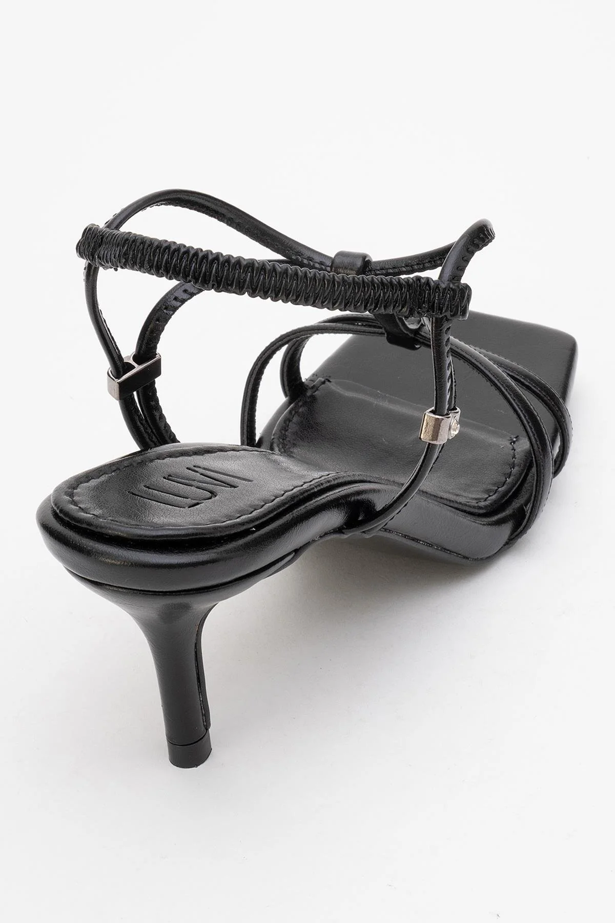 Gibson Black Square‑Toe Stiletto Sandal (Women) - Image 5