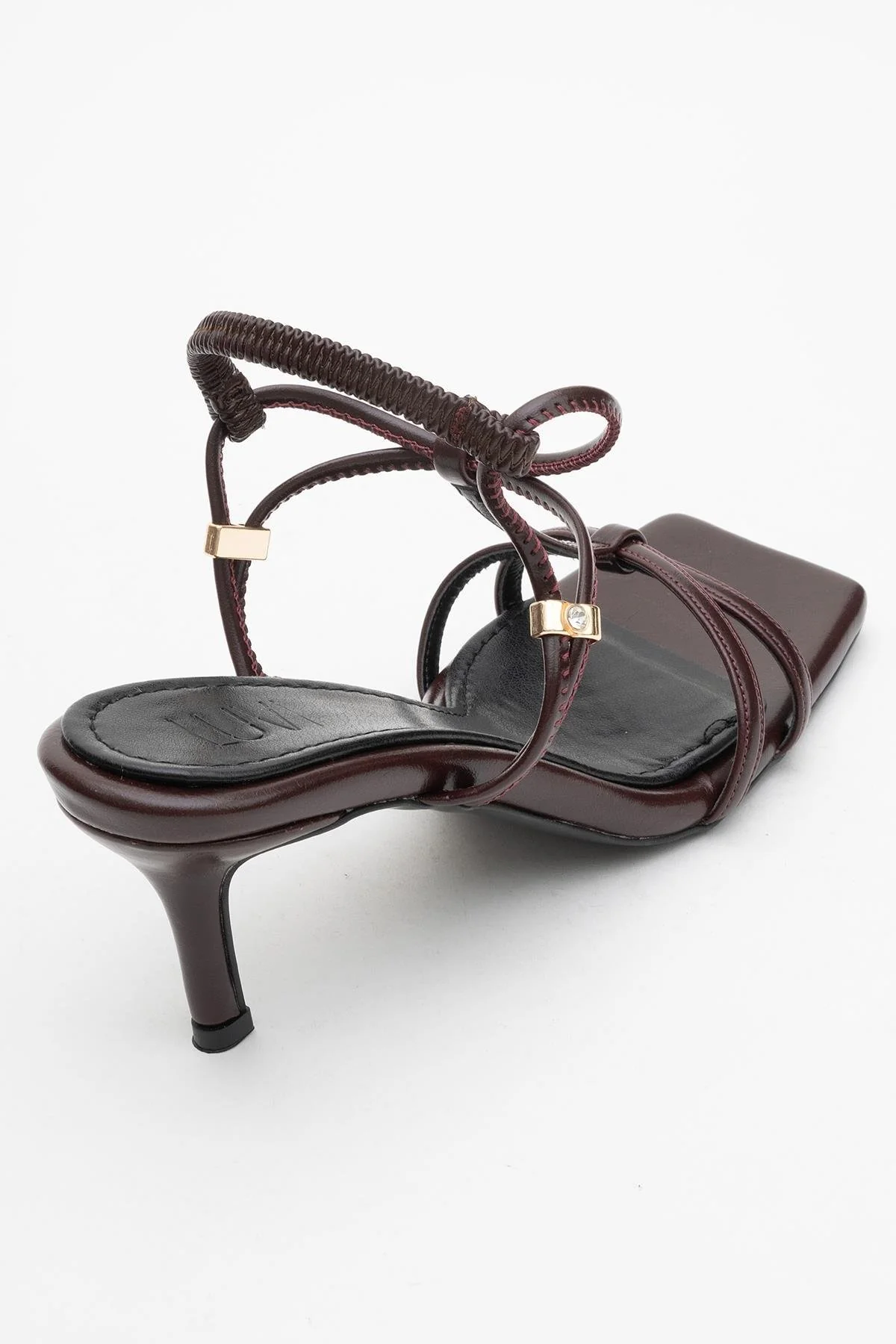 Gibson Burgundy Square‑Toe Stiletto Sandal (Women) - Image 5