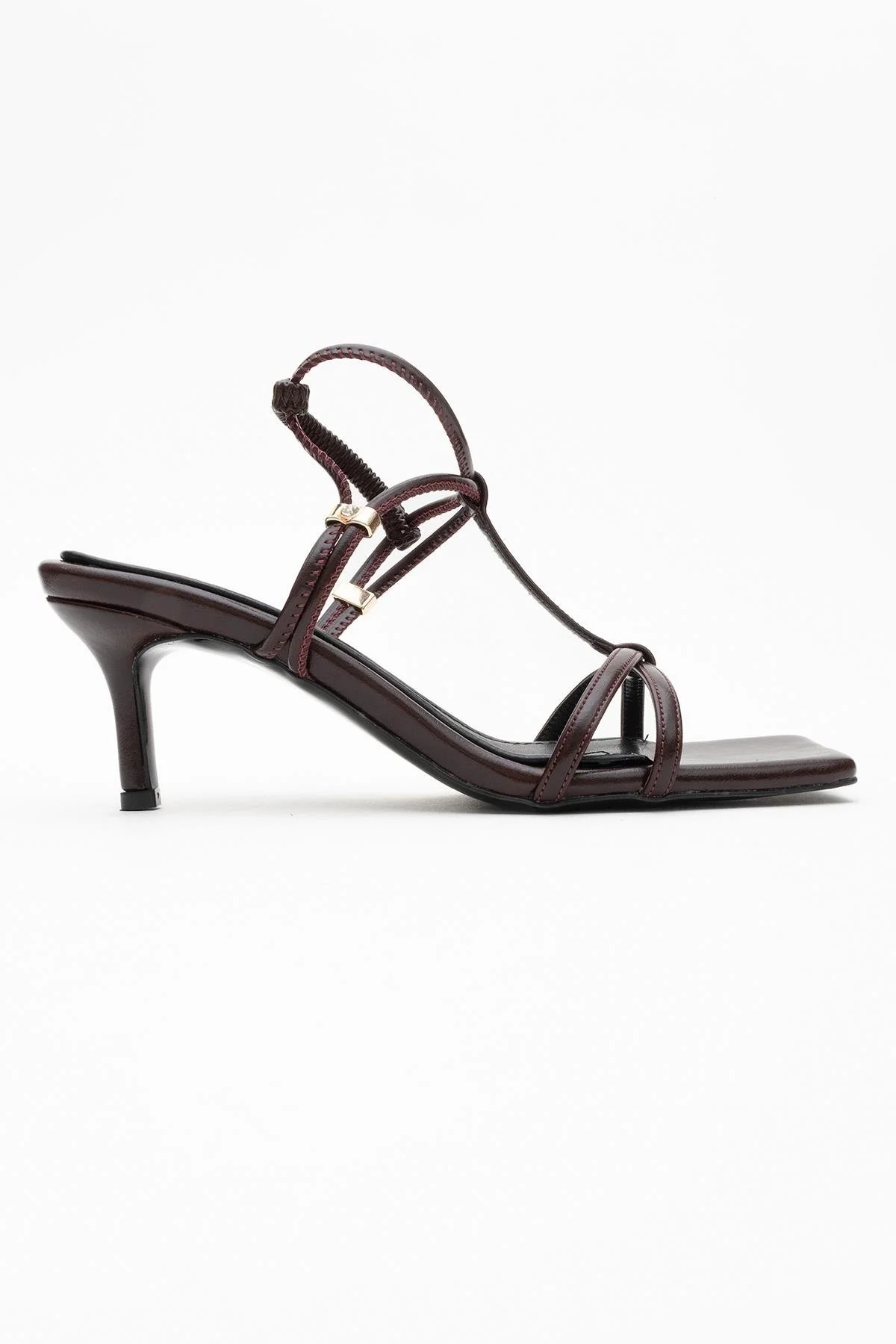 Gibson Burgundy Square‑Toe Stiletto Sandal (Women) - Image 6