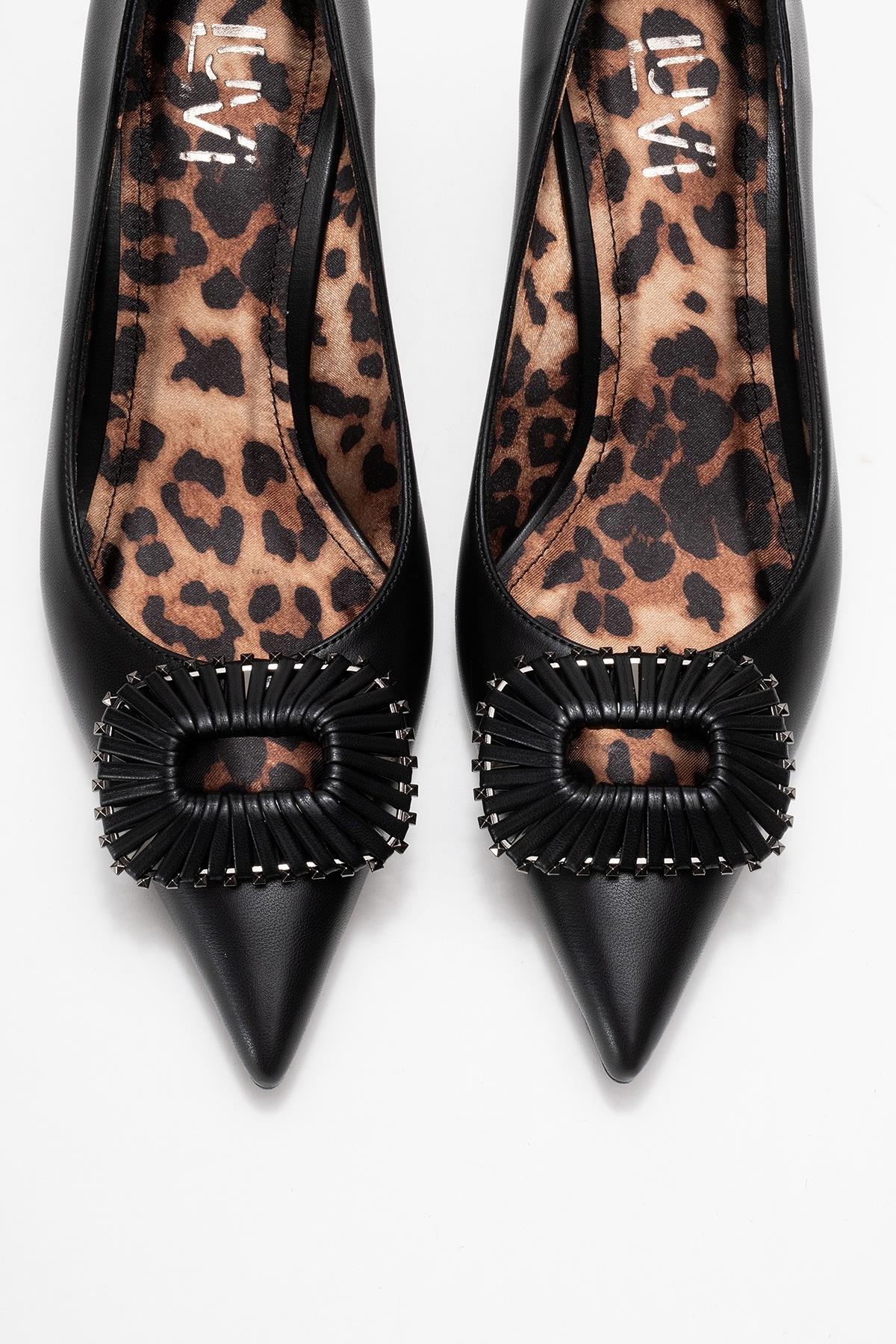 Great - Black Buckle Heeled Shoe (Women) - Image 2