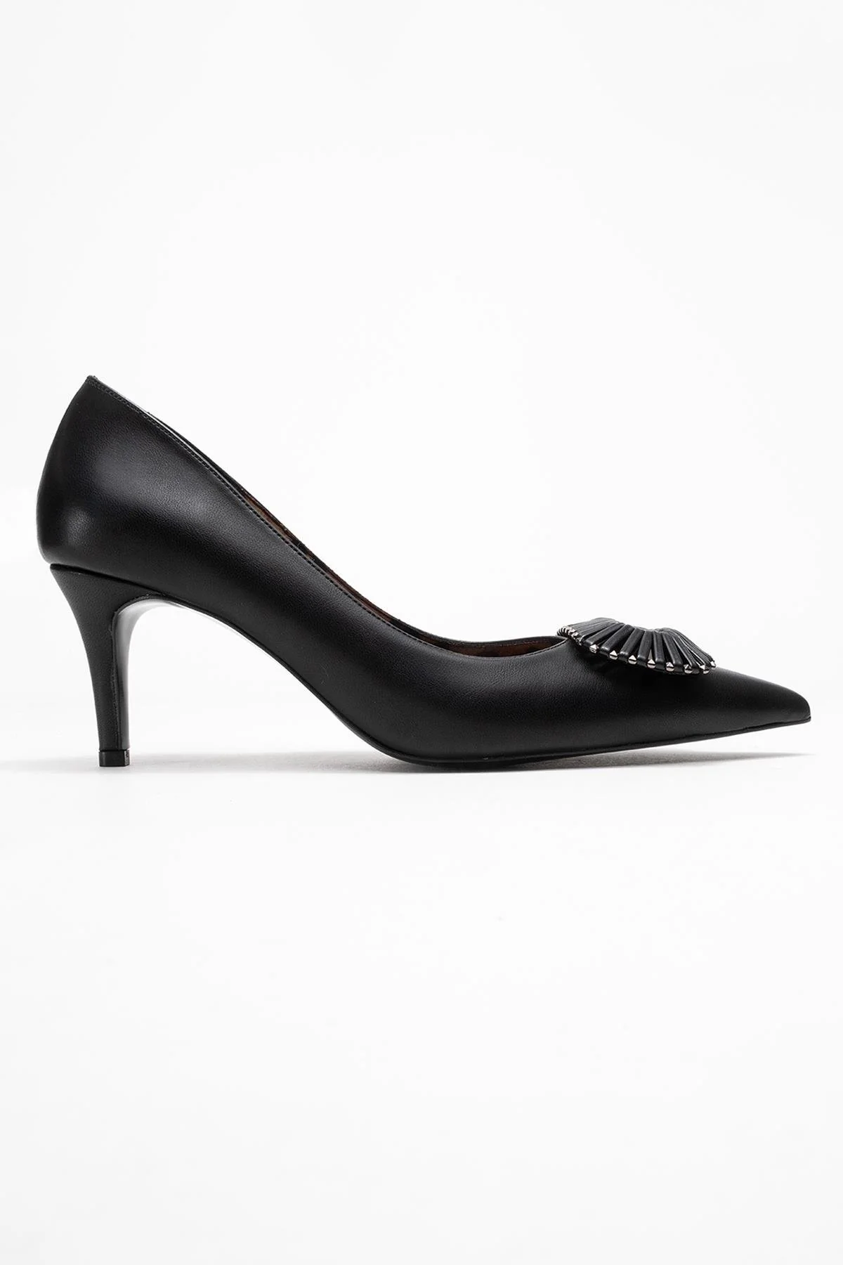 Great - Black Buckle Heeled Shoe (Women) - Image 6