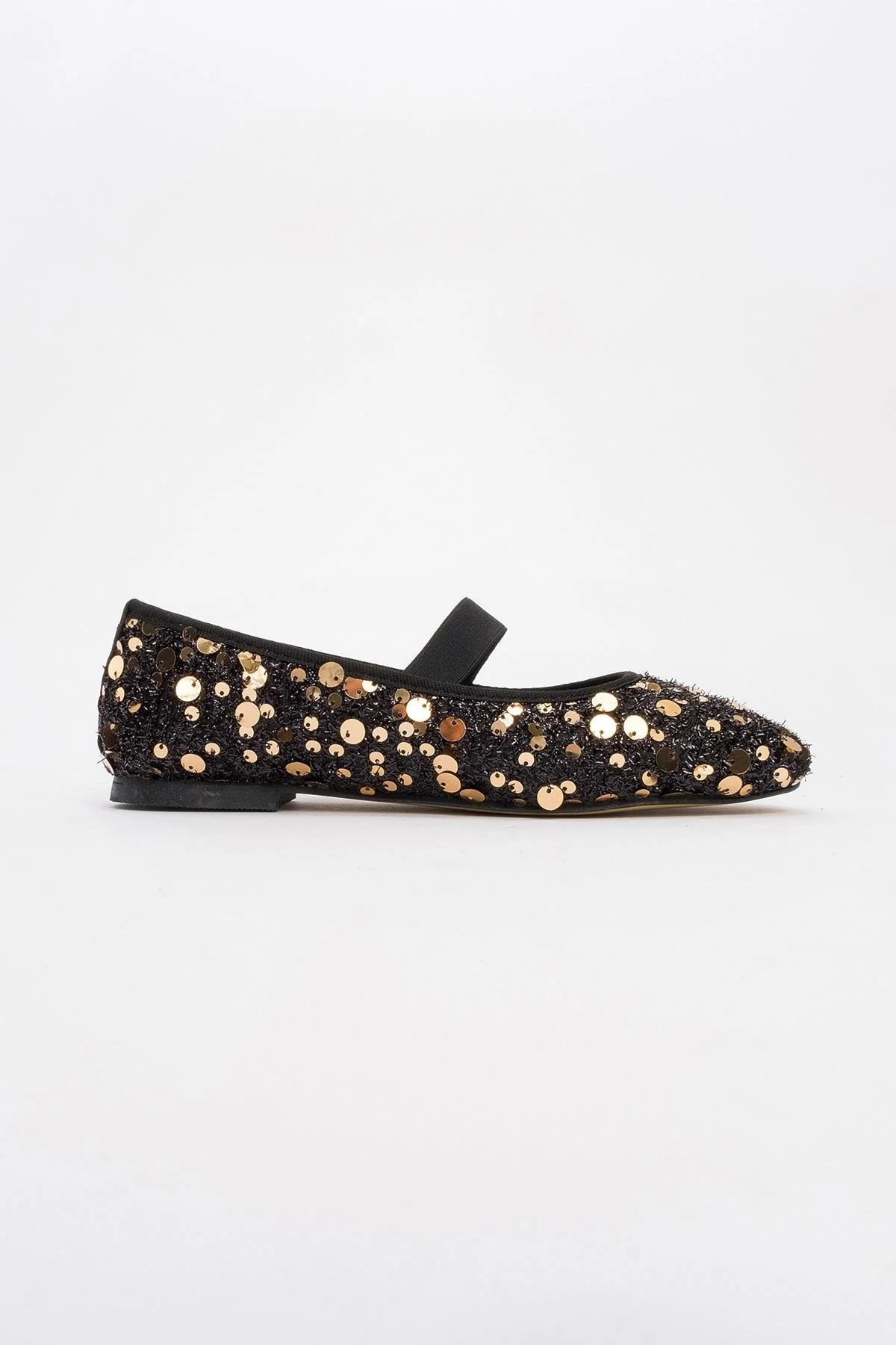 Grego Gold Sequin Embellished Flat (Women) - Image 4