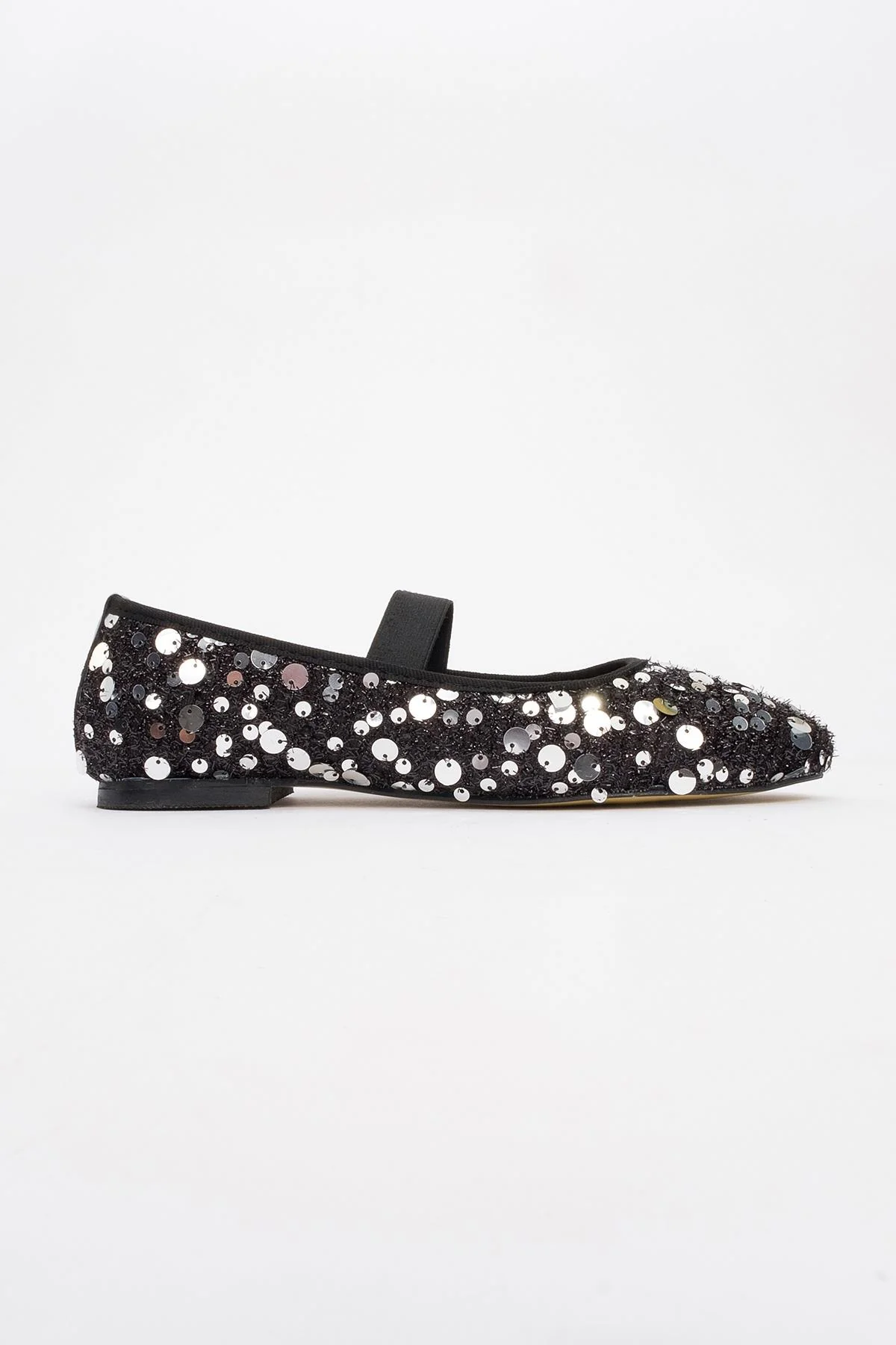 Grego Silver Sequin Embellished Flat (Women) - Image 4