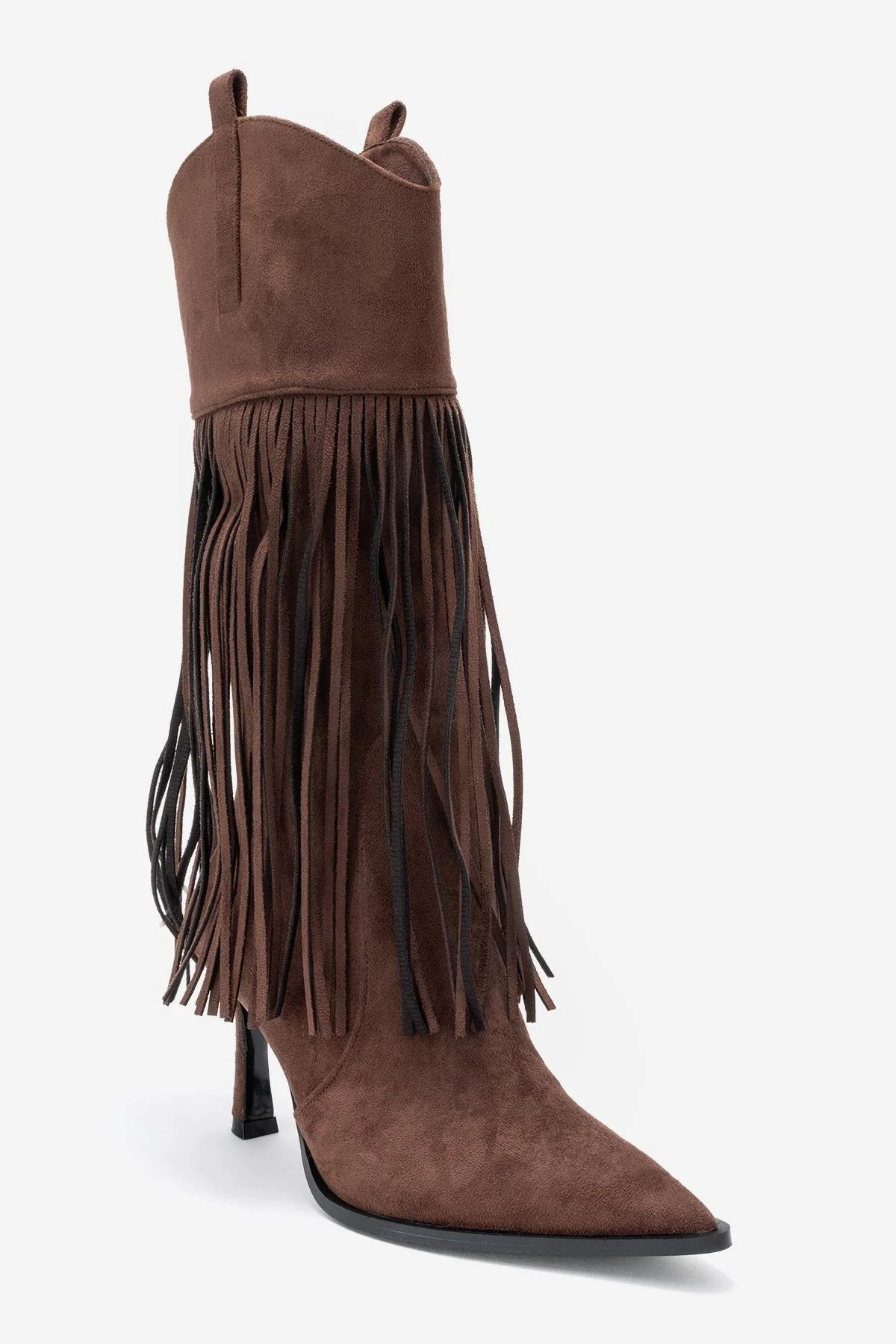 Gueras - Brown Pointed Toe High Heel Boot (Women) - Image 3