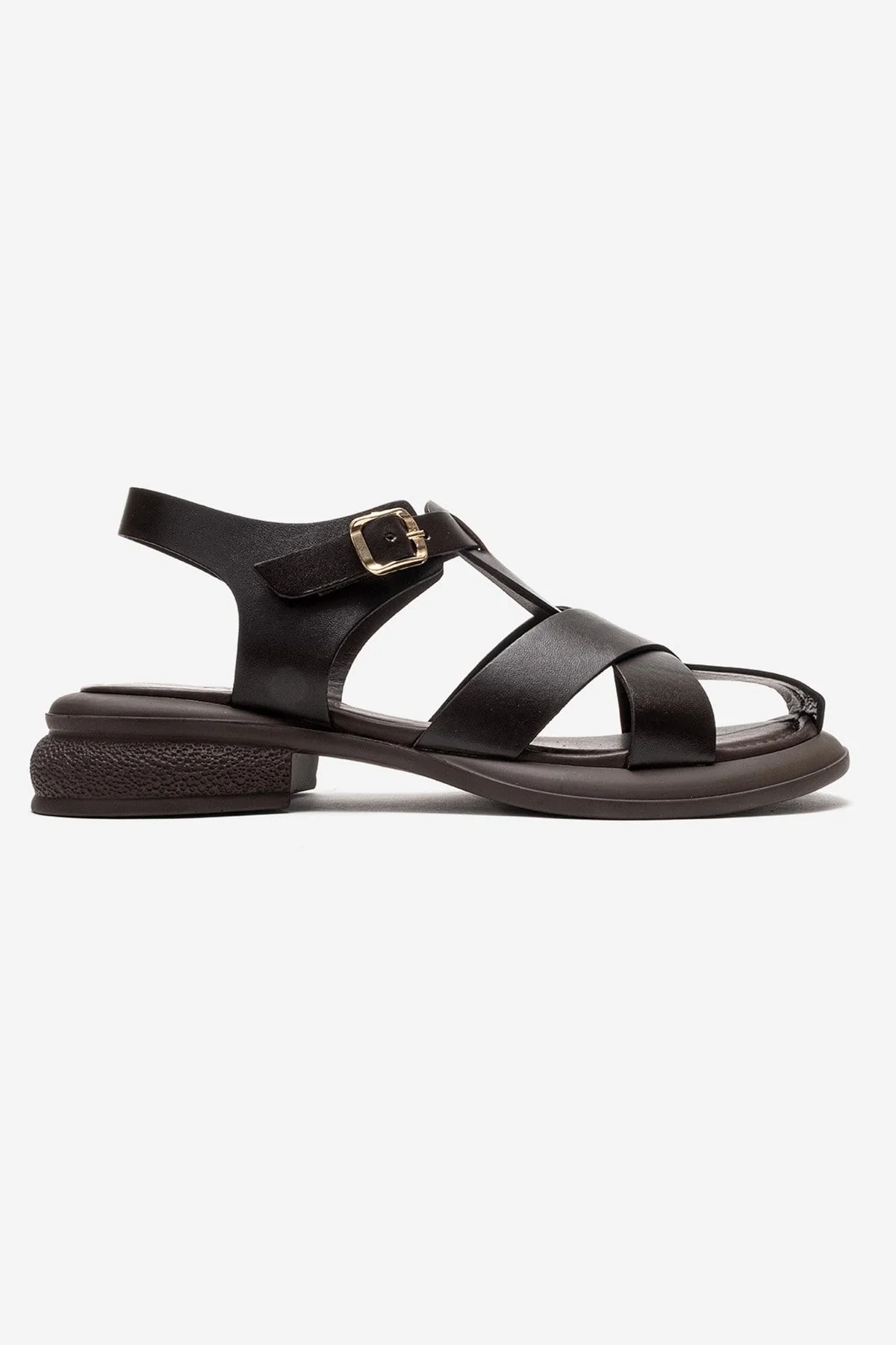 GUIDO - Brown Genuine Leather Sandal (Women) - Image 4