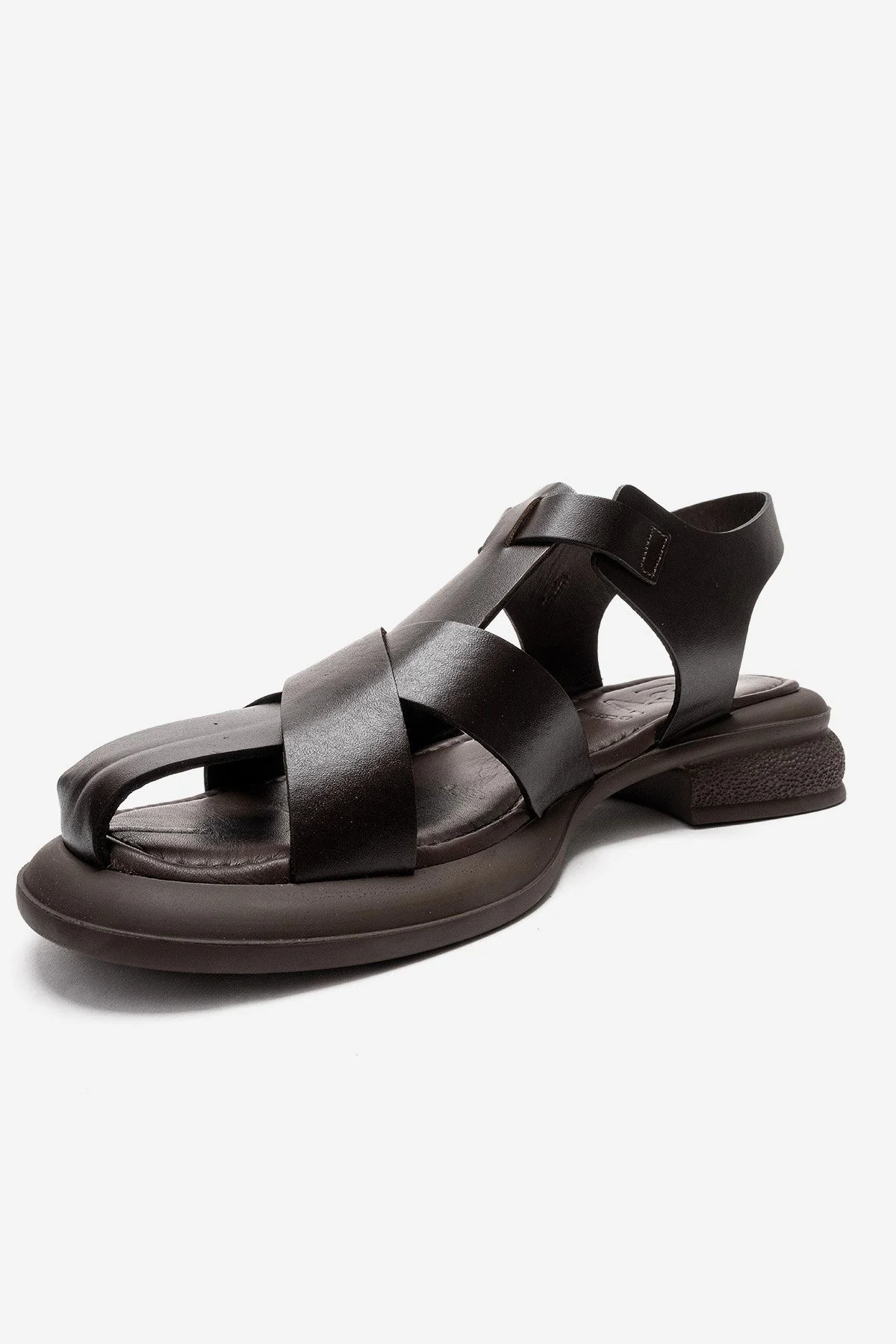 GUIDO - Brown Genuine Leather Sandal (Women) - Image 6