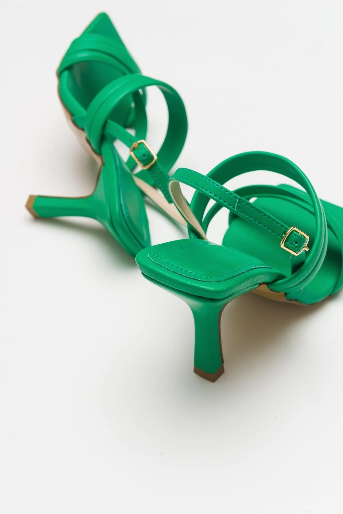 Heel - Green Heeled Sandal (Women) - Image 5