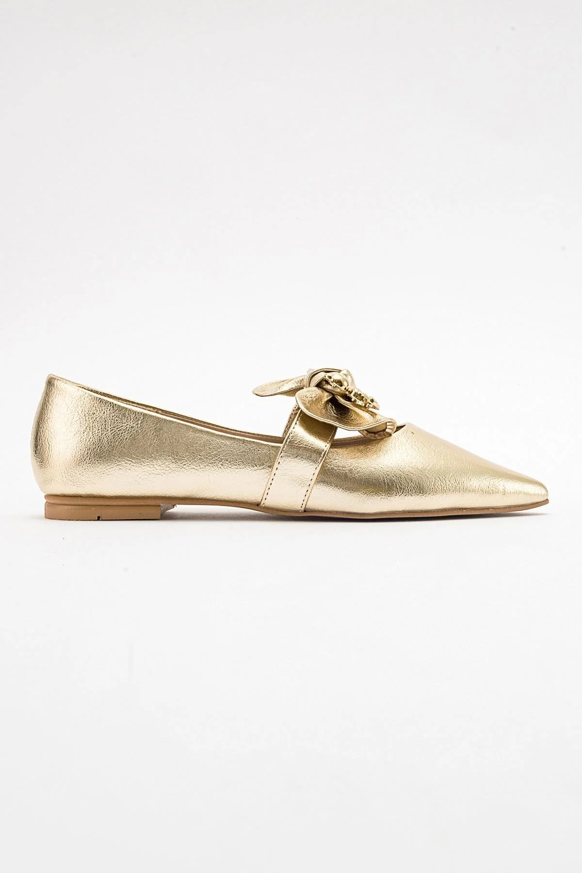 Helsi - Gold Bow Ballet Flat (Women) - Image 6
