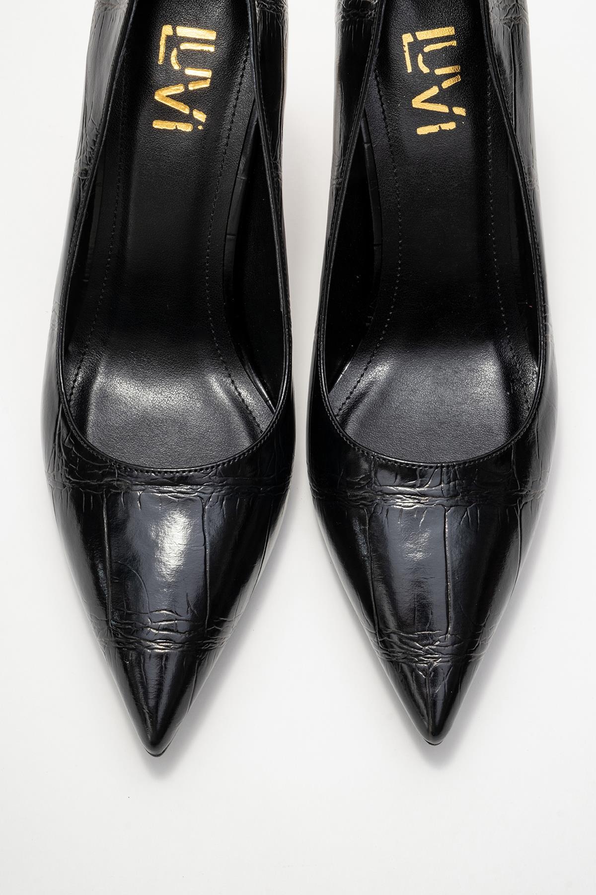 Hudson - Black Stiletto Heel Shoe (Women) - Image 2
