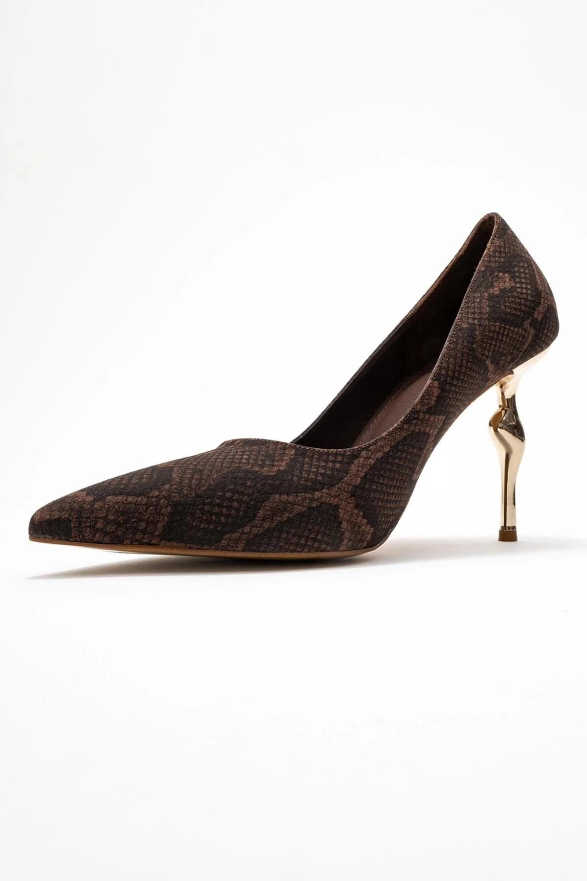 Hudson - Brown Stiletto Heel Shoe (Women) - Image 4
