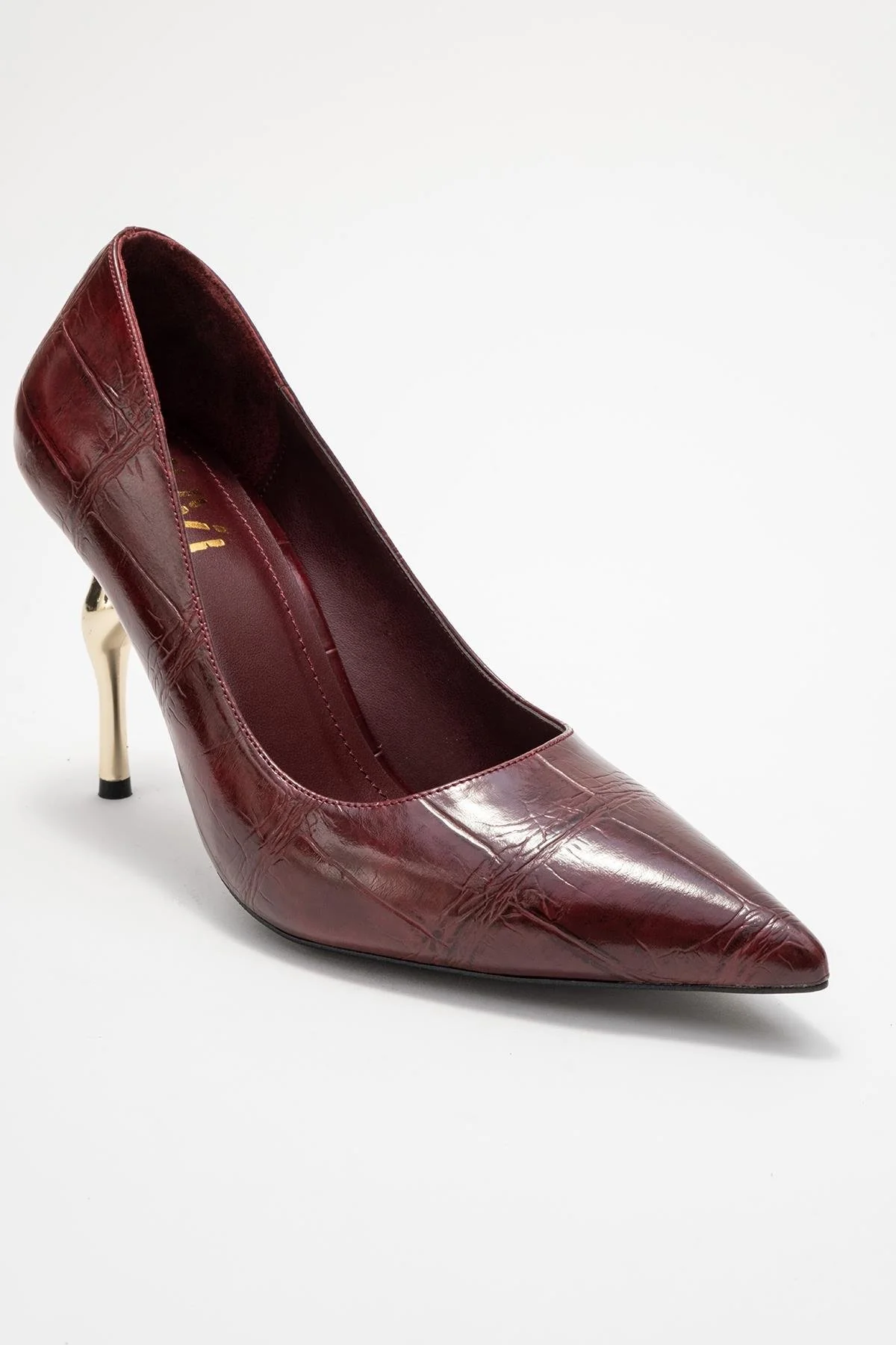 Hudson - Burgundy Stiletto Heel Shoe (Women) - Image 3