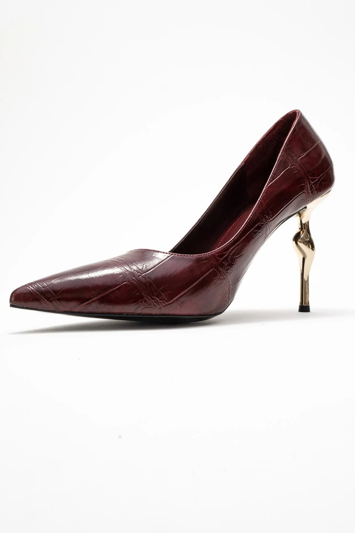 Hudson - Burgundy Stiletto Heel Shoe (Women) - Image 4