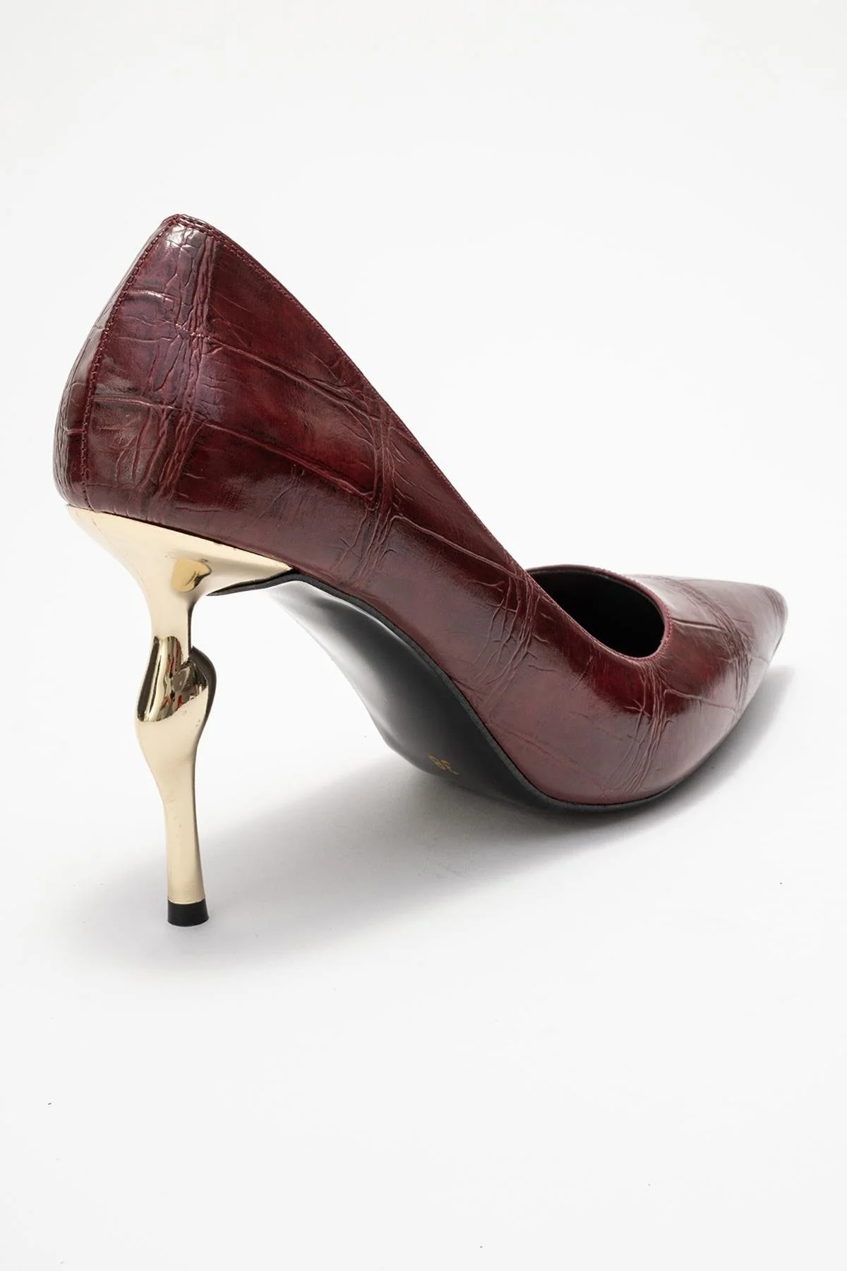 Hudson - Burgundy Stiletto Heel Shoe (Women) - Image 5