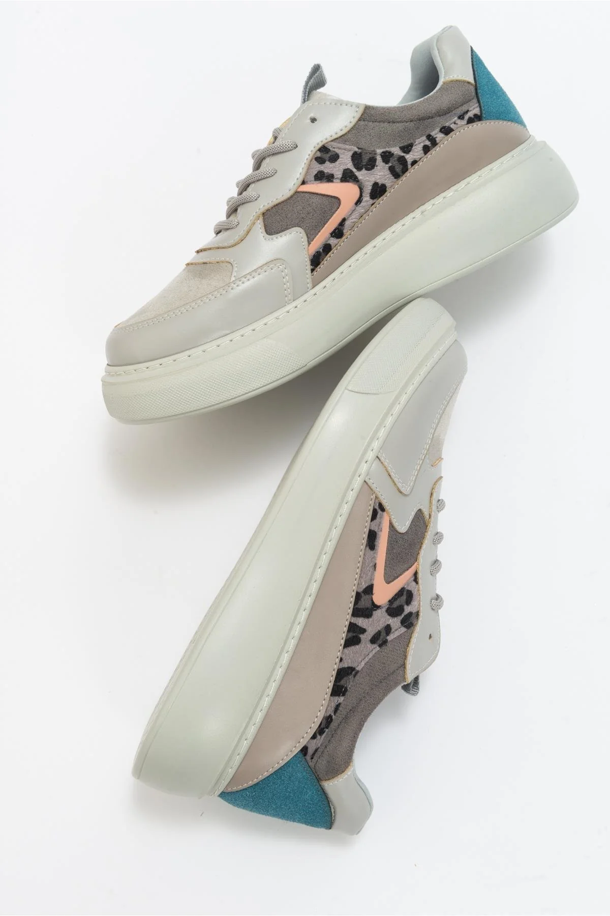 Ida - Grey Platform Sneakers - Image 2