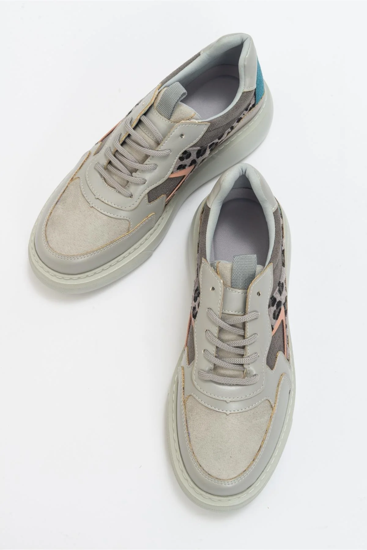 Ida - Grey Platform Sneakers - Image 3