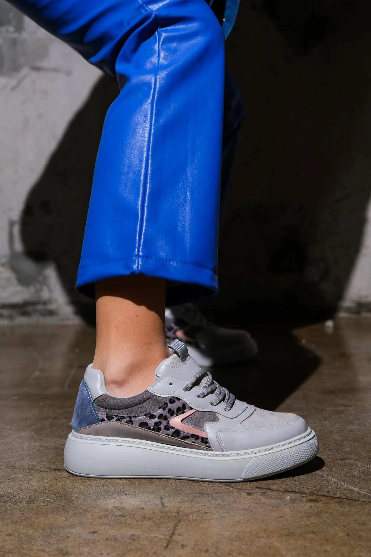 Ida - Grey Platform Sneakers - Image 7
