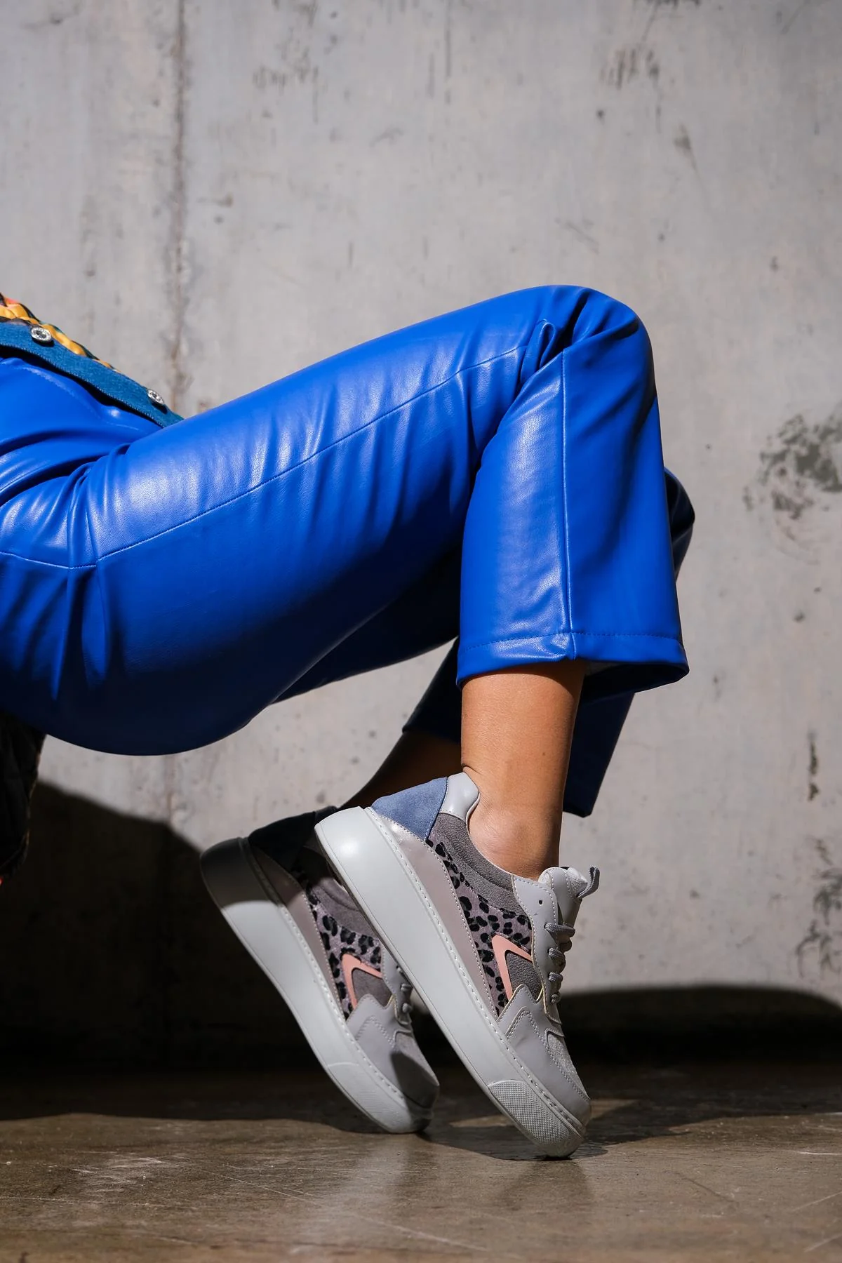 Ida - Grey Platform Sneakers - Image 8