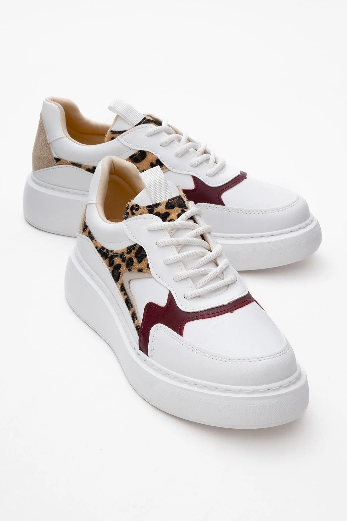 Ida - White Platform Sneakers (Women)