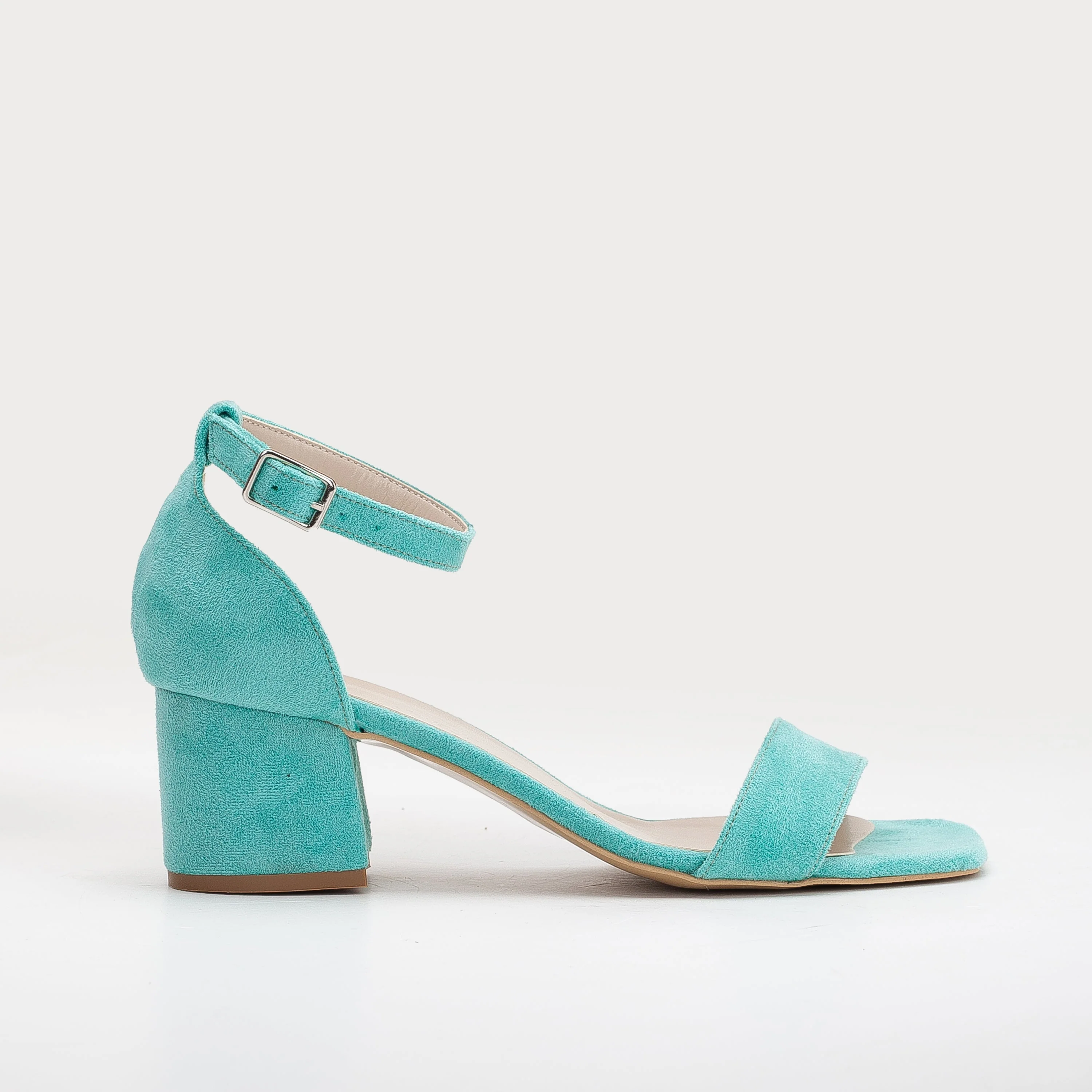 Illy - Aqua Blue Bridal Shoes with Pearls - Image 8