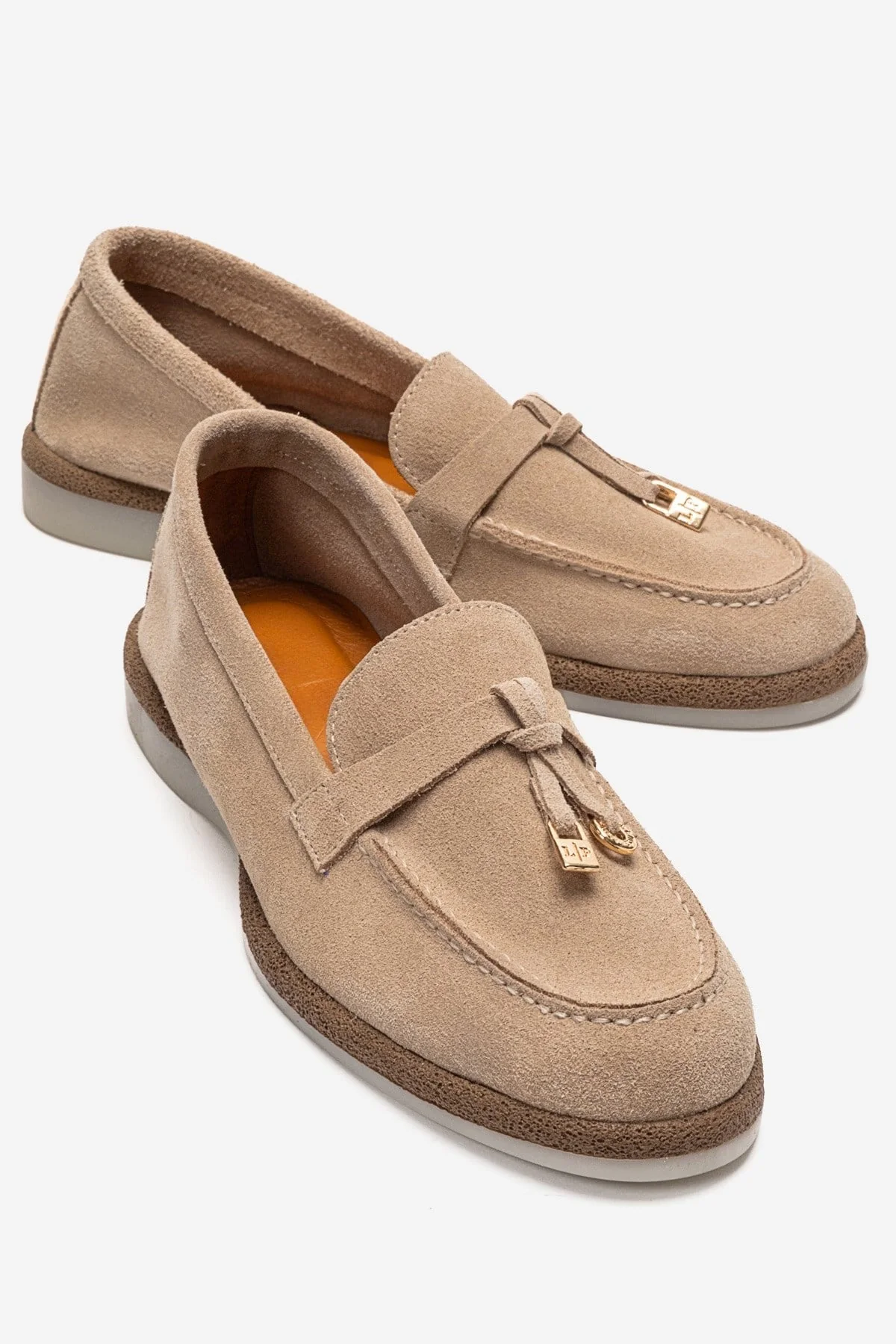 ILVENA - Beige Genuine Leather Loafer (Women)