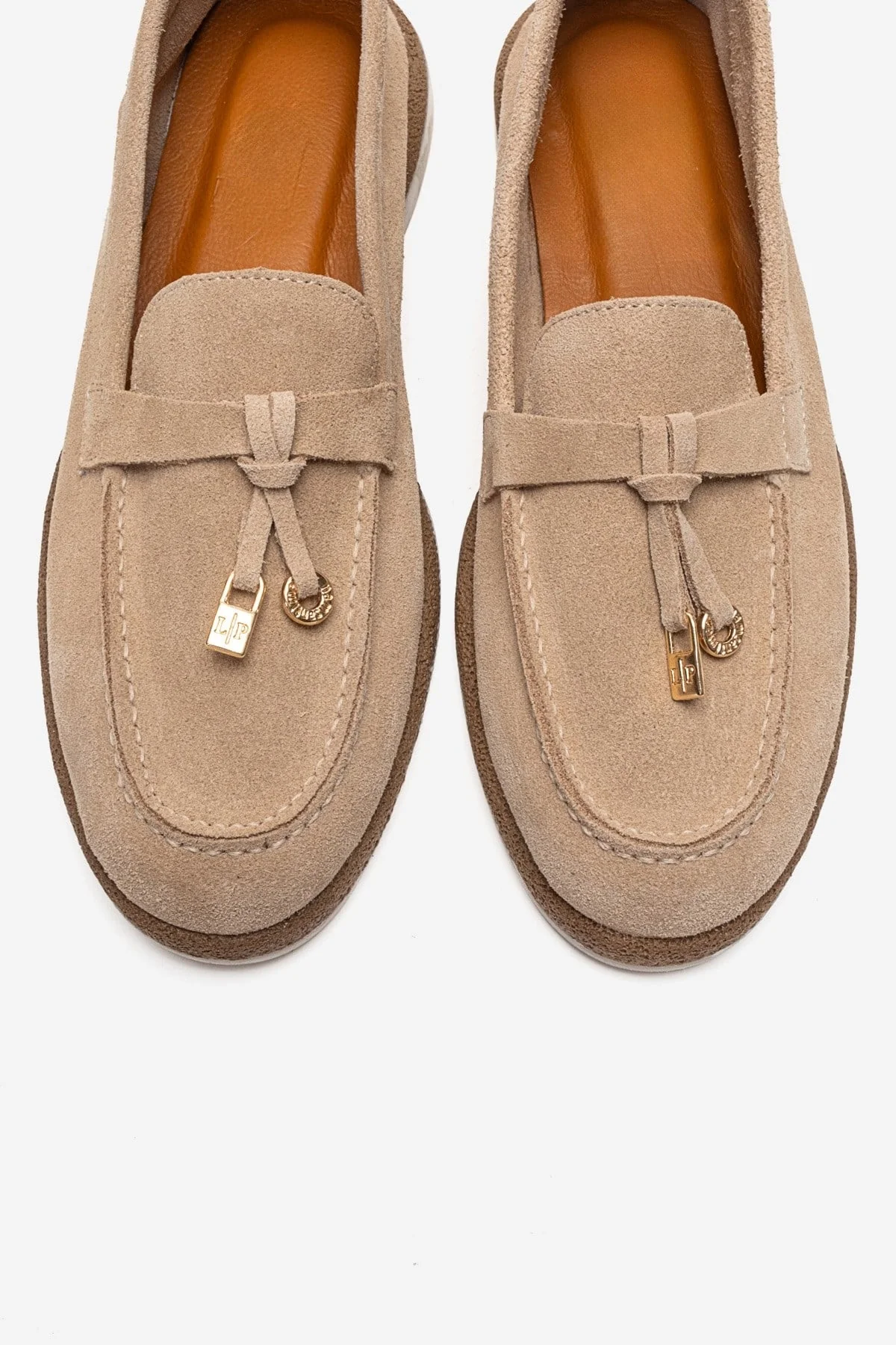 ILVENA - Beige Genuine Leather Loafer (Women) - Image 2