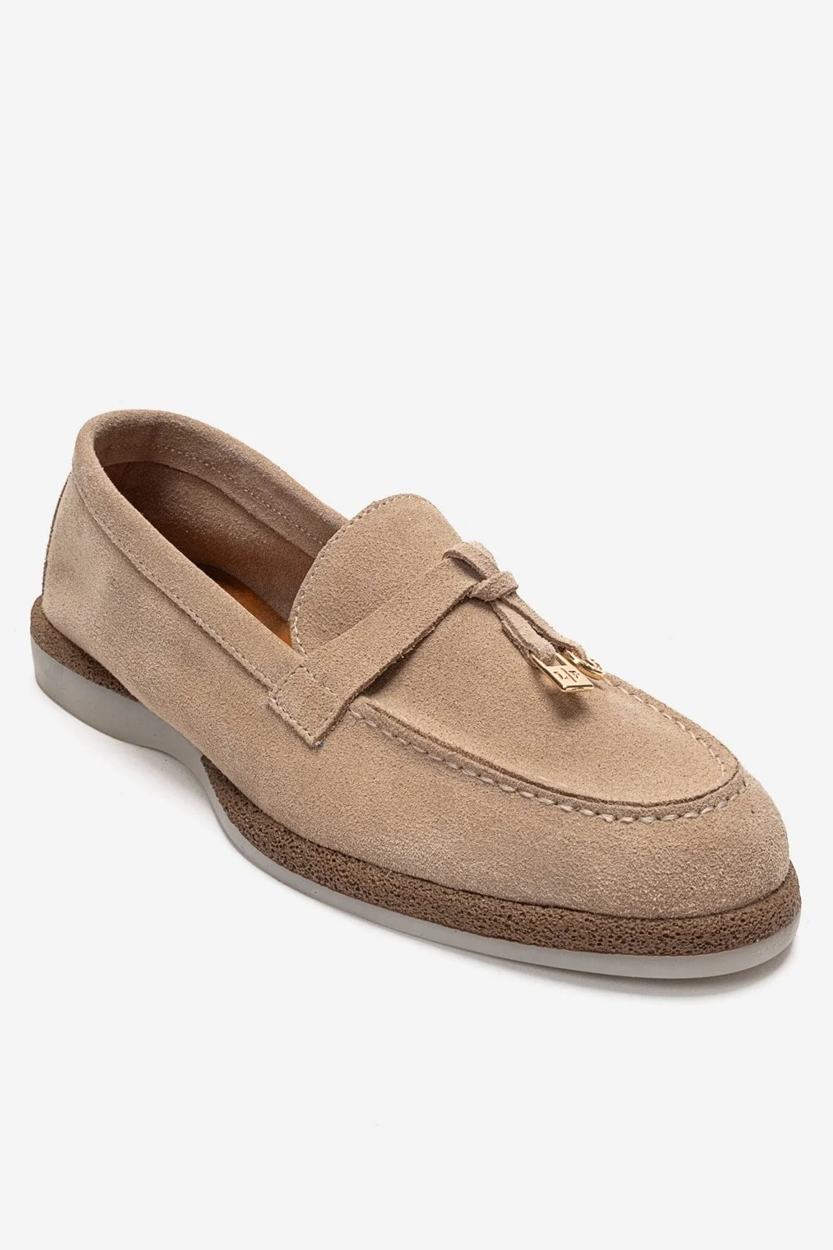 ILVENA - Beige Genuine Leather Loafer (Women) - Image 3