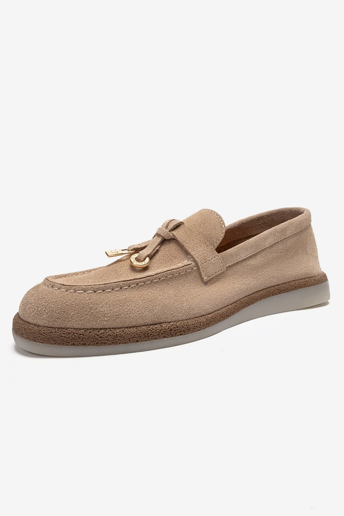 ILVENA - Beige Genuine Leather Loafer (Women) - Image 6
