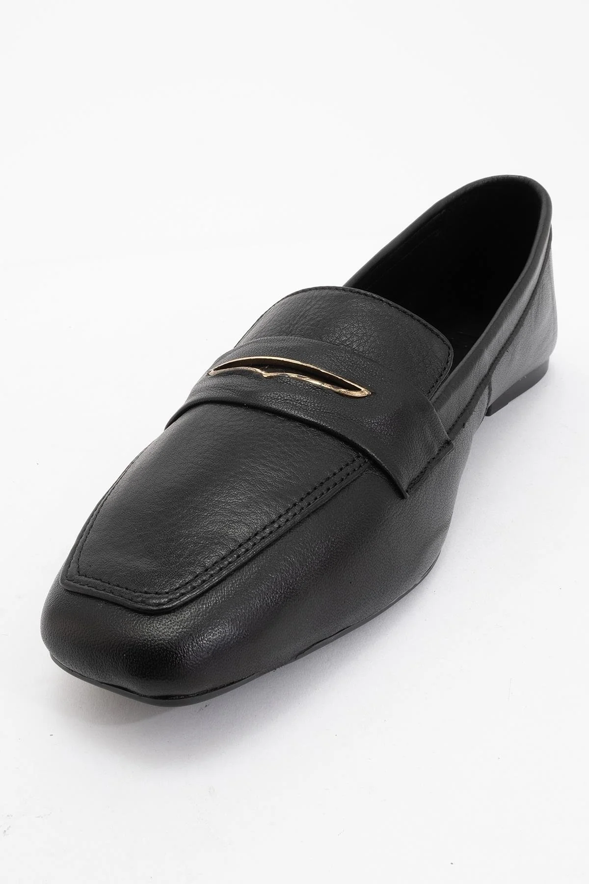 Iridessa - Black Leather Loafers (Women) - Image 3