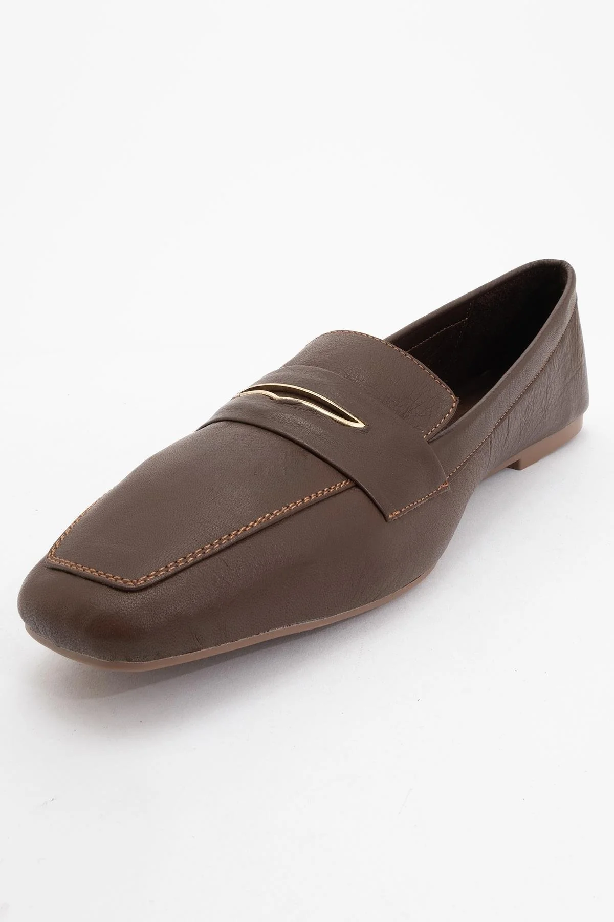 Iridessa - Brown Leather Loafers (Women) - Image 3