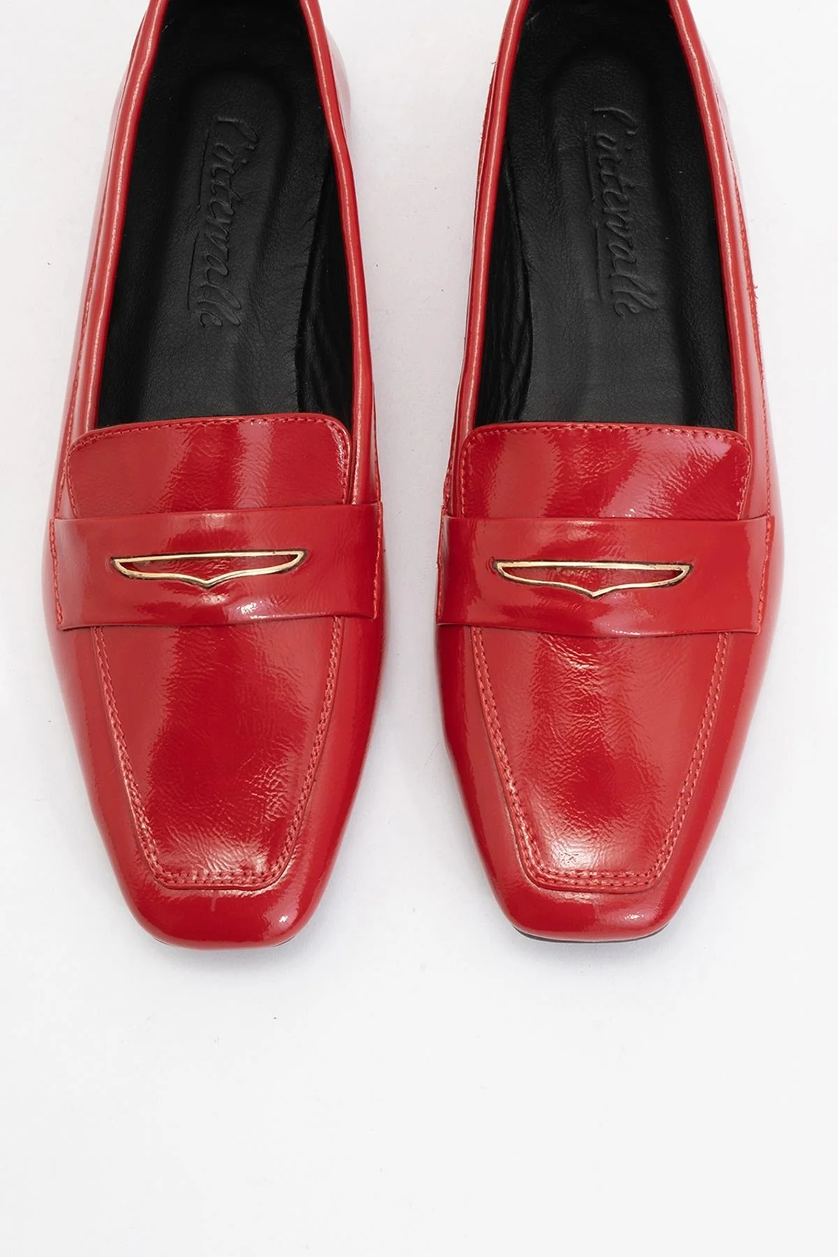 Iridessa - Red Patent Leather Loafers (Women) - Image 2
